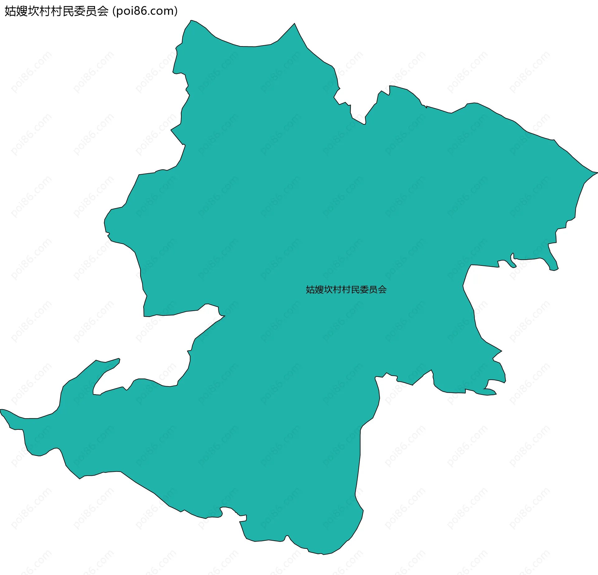 姑嫂坎村村民委员会边界地图