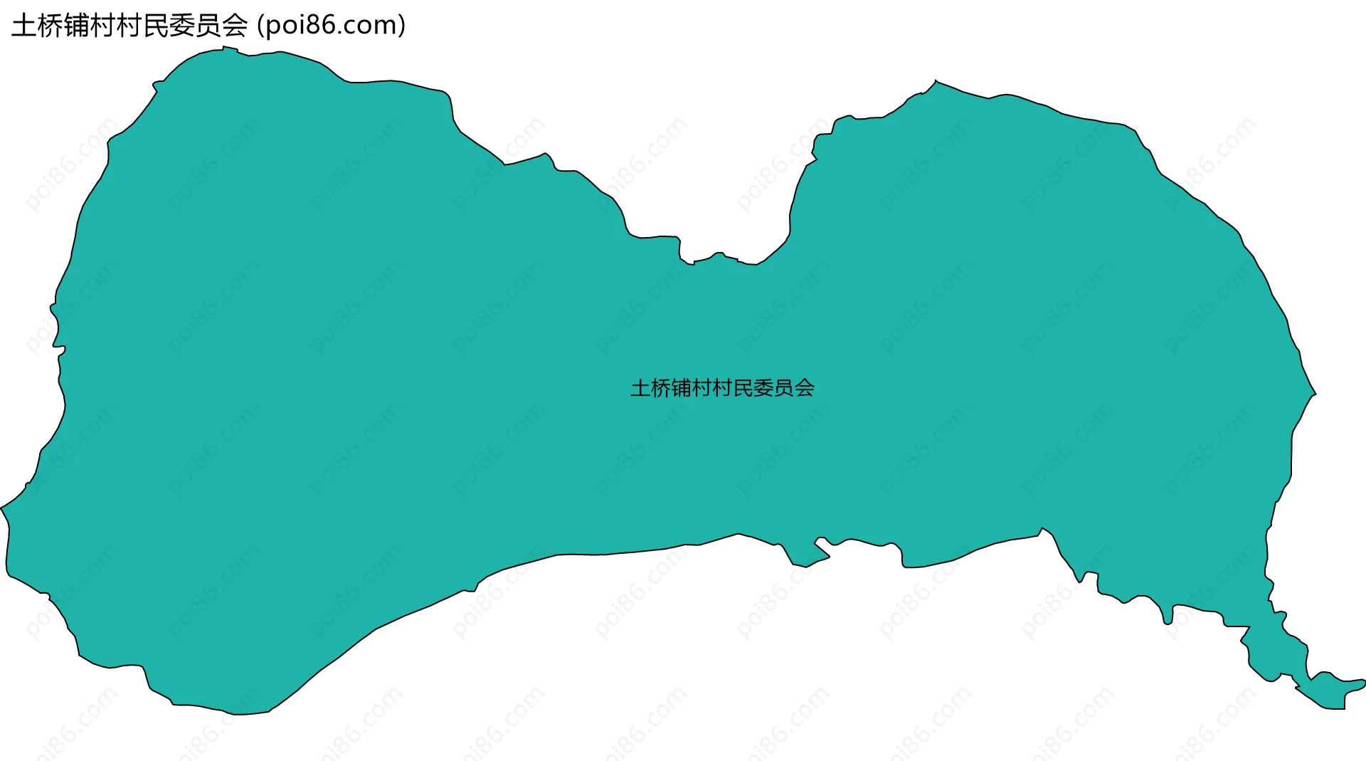 土桥铺村村民委员会边界地图