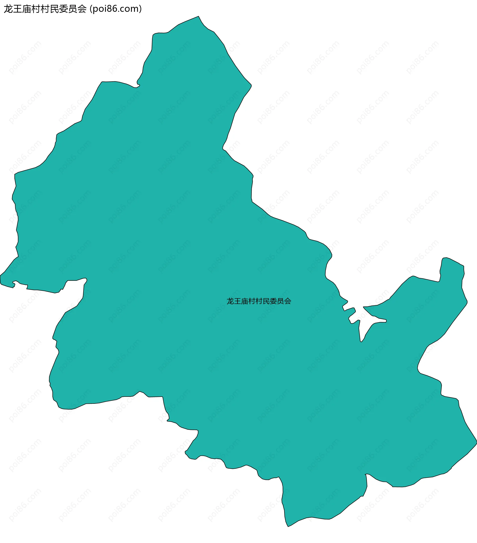 龙王庙村村民委员会边界地图