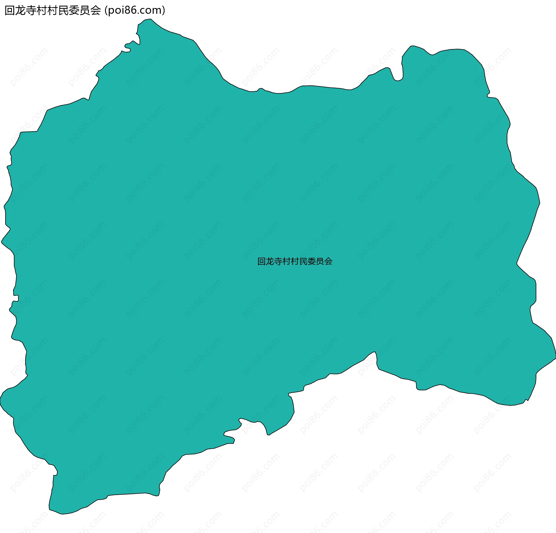 回龙寺村村民委员会边界地图