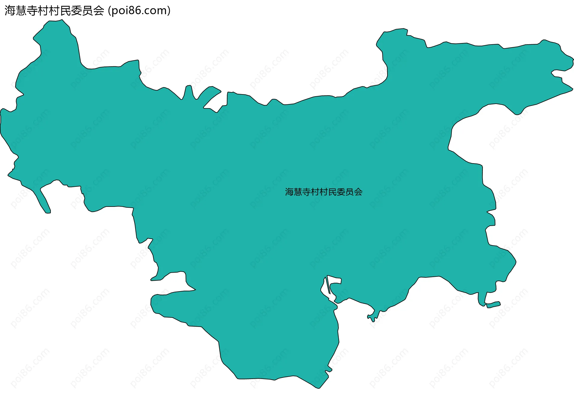 海慧寺村村民委员会边界地图