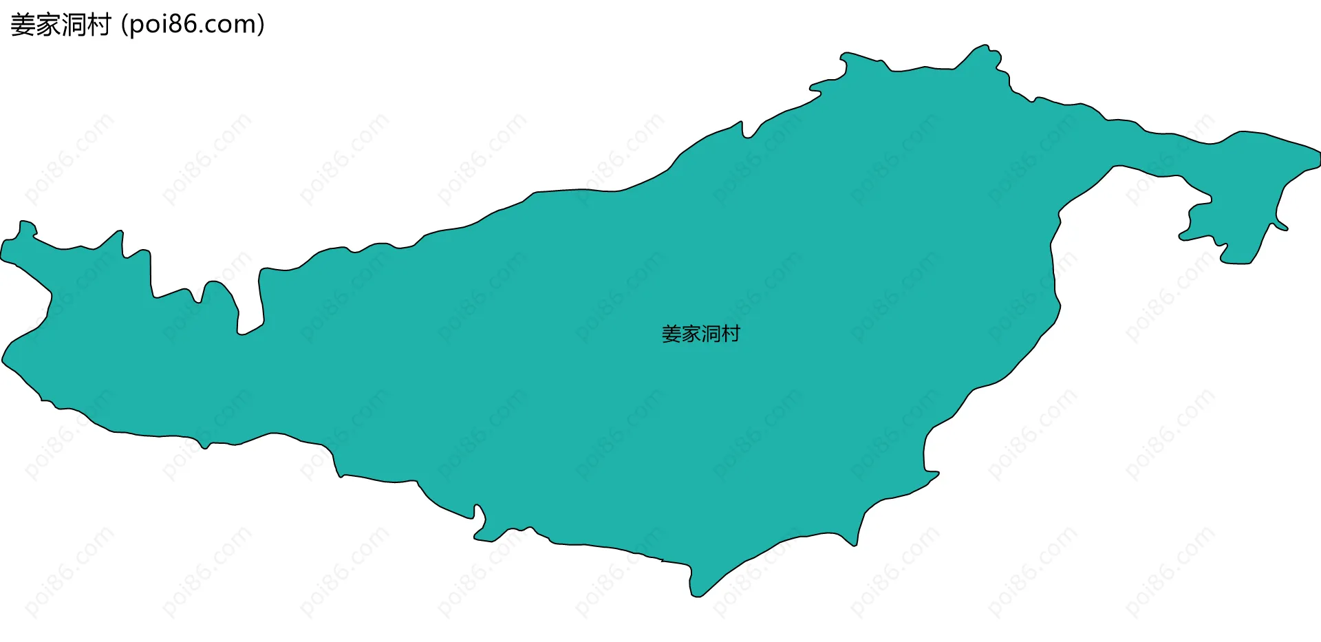 姜家洞村边界地图