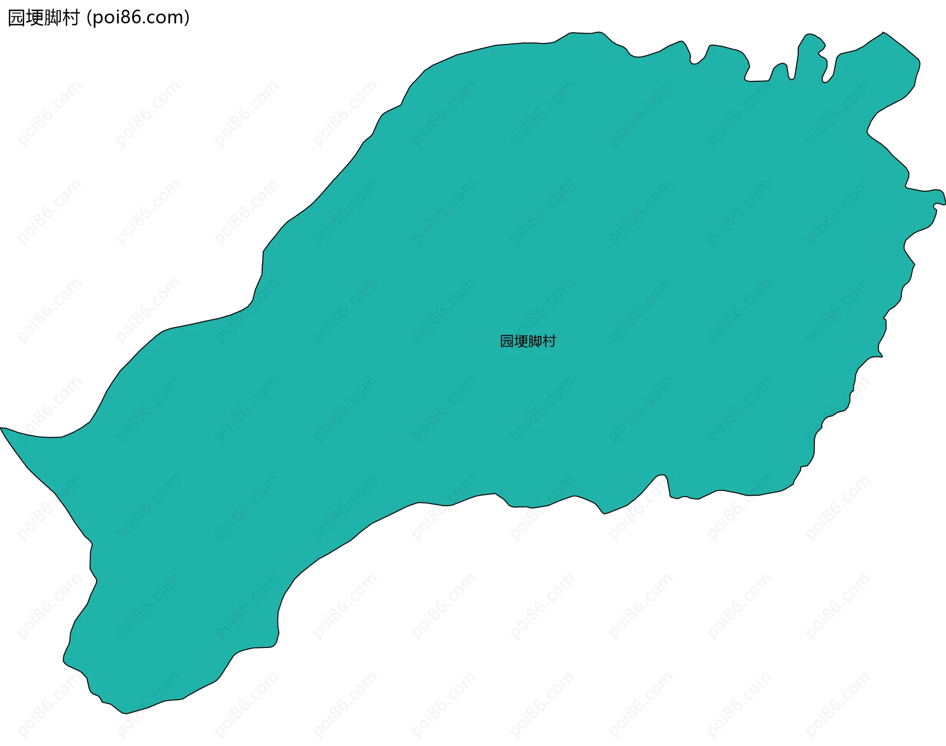 园埂脚村边界地图