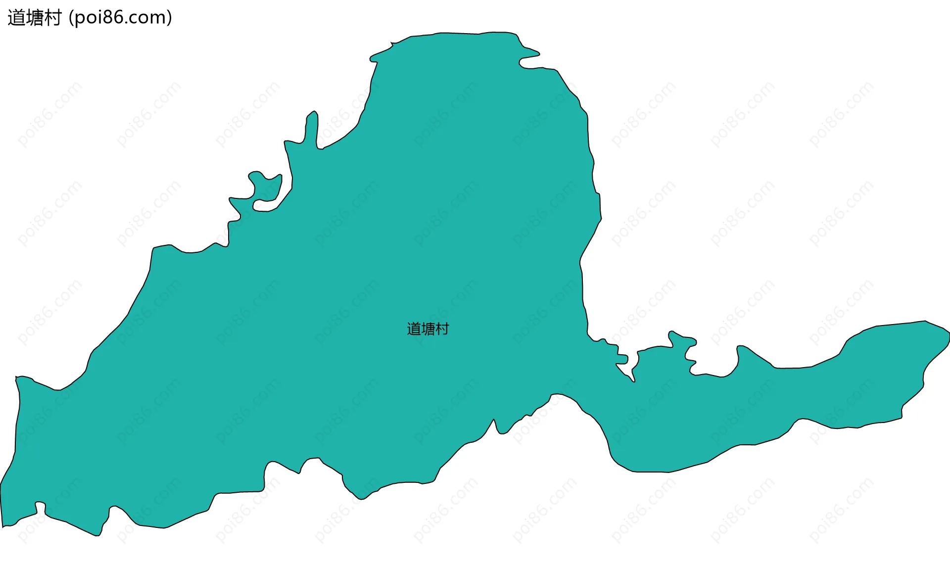 道塘村边界地图