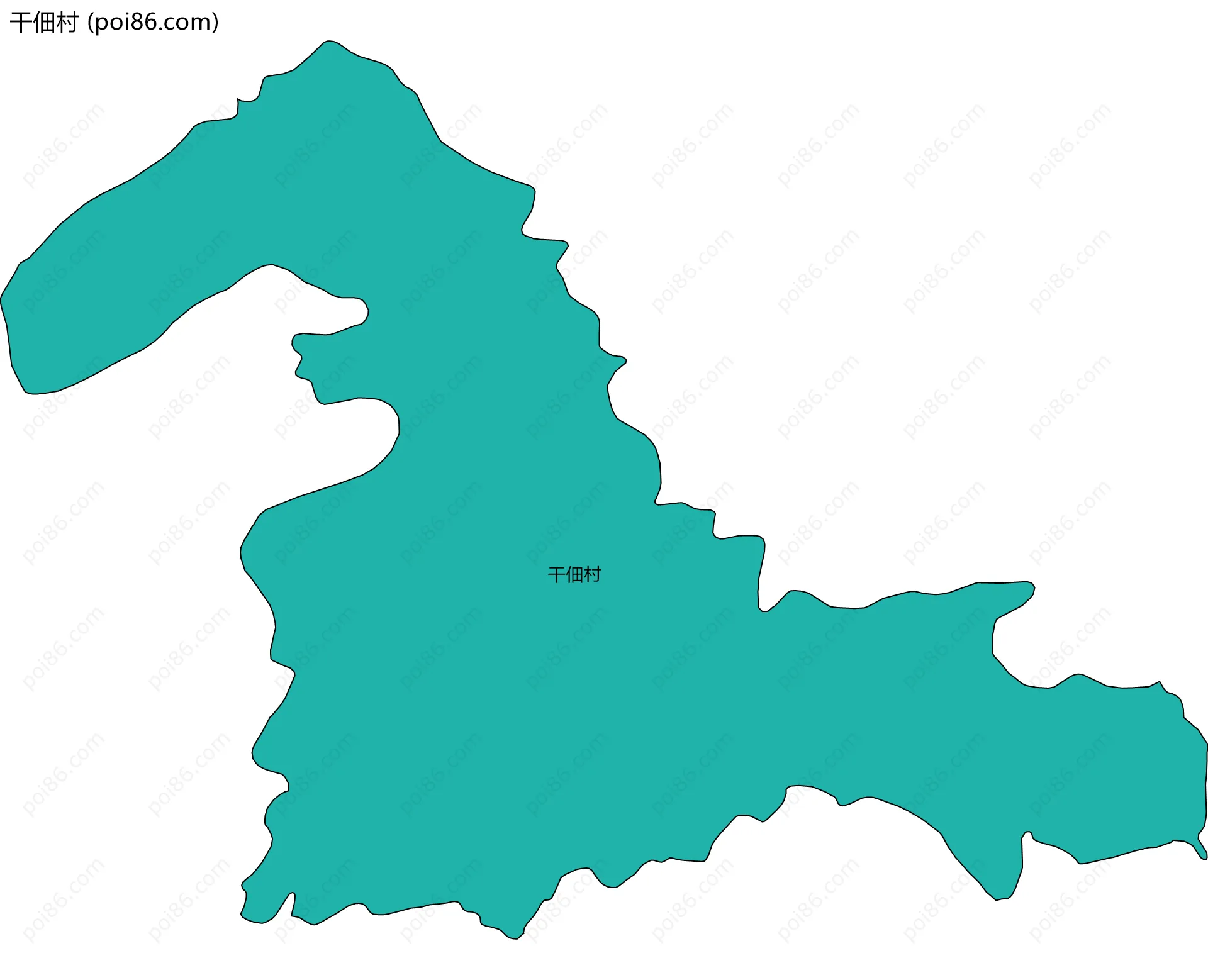 干佃村边界地图