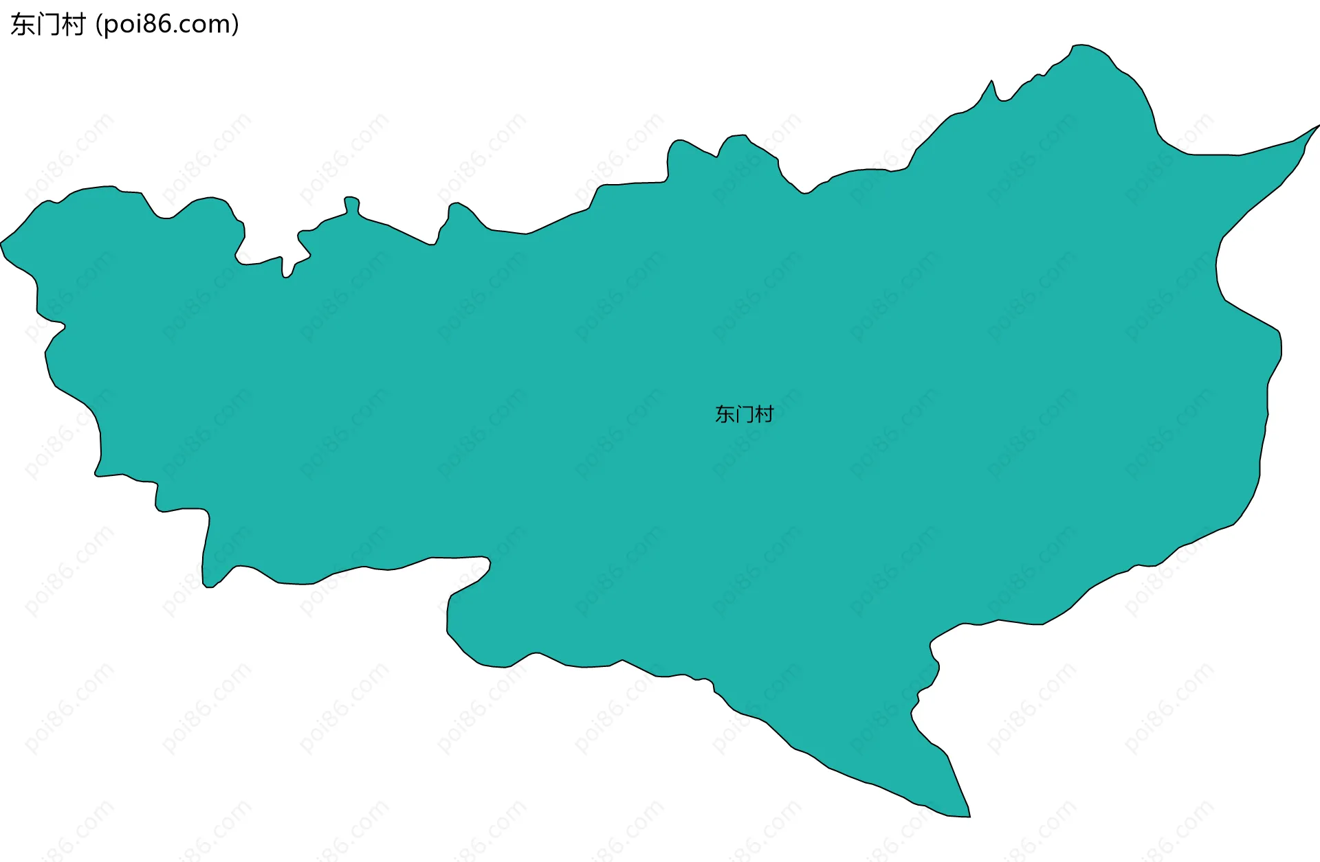 东门村边界地图