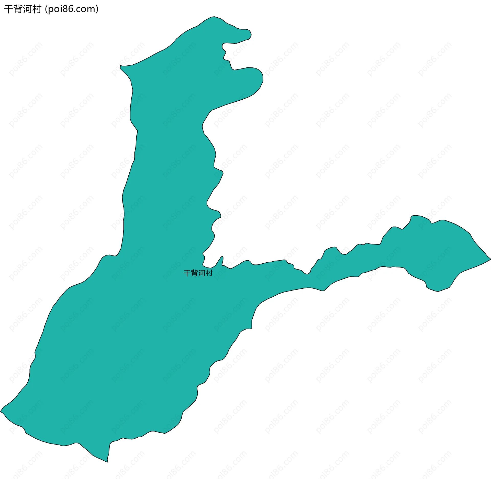 干背河村边界地图