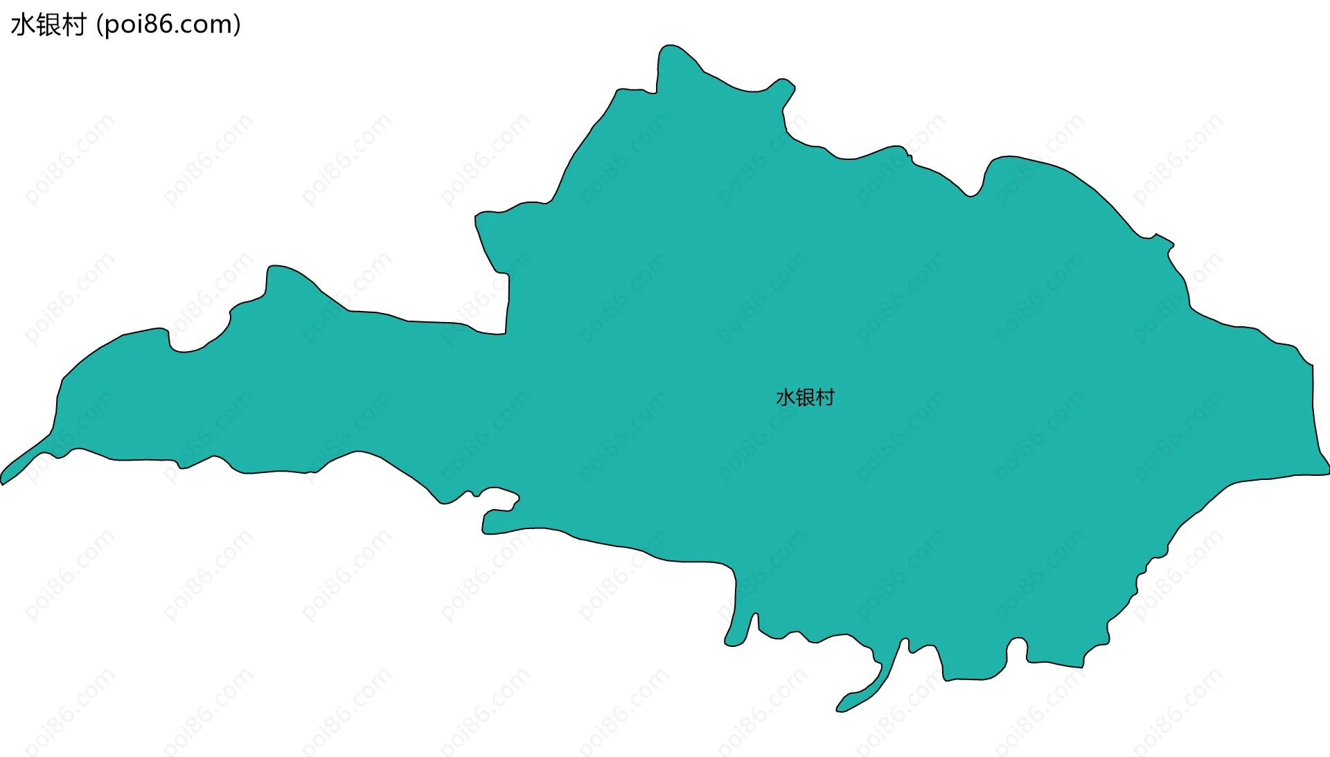 水银村边界地图