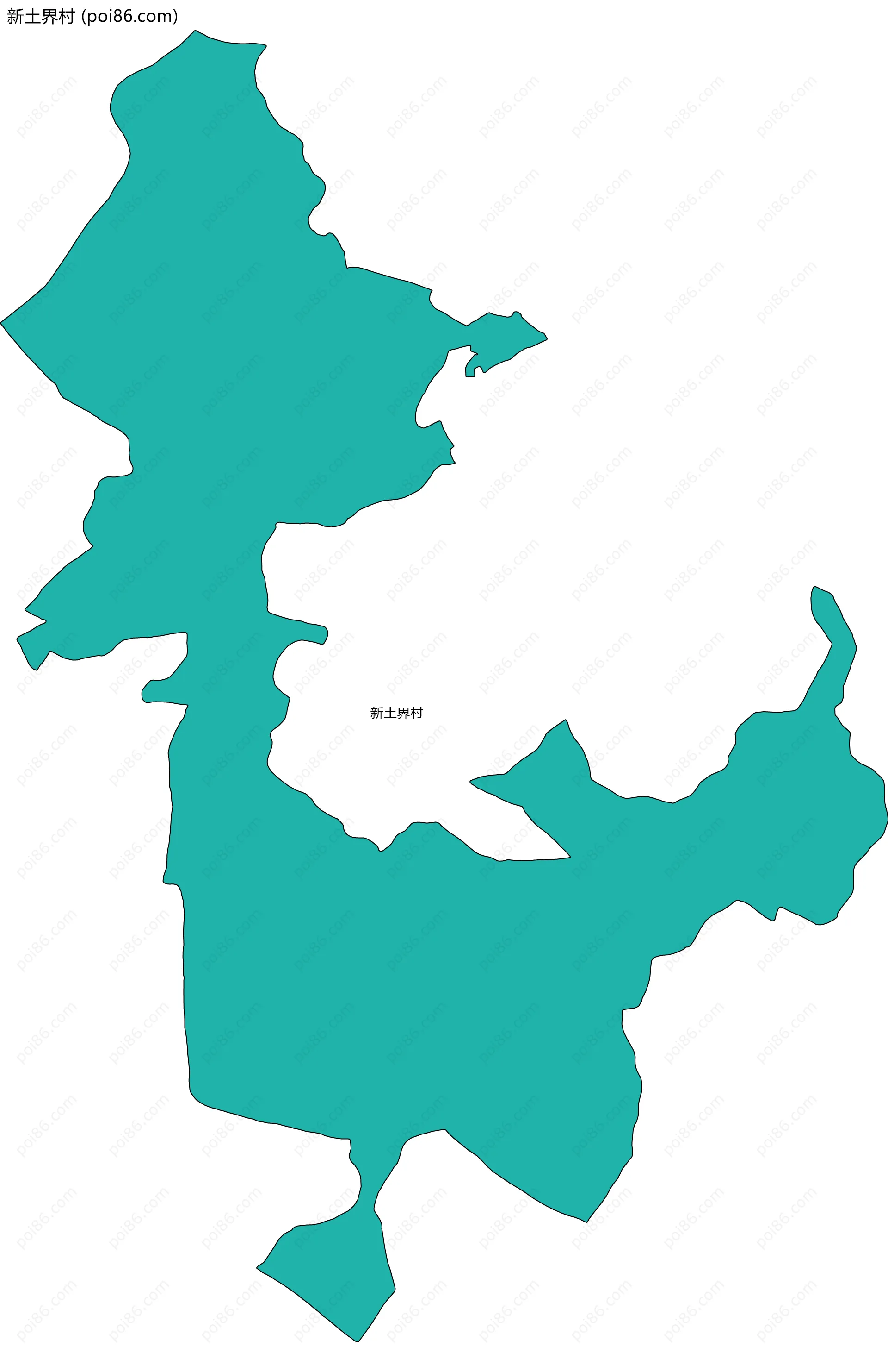 新土界村边界地图