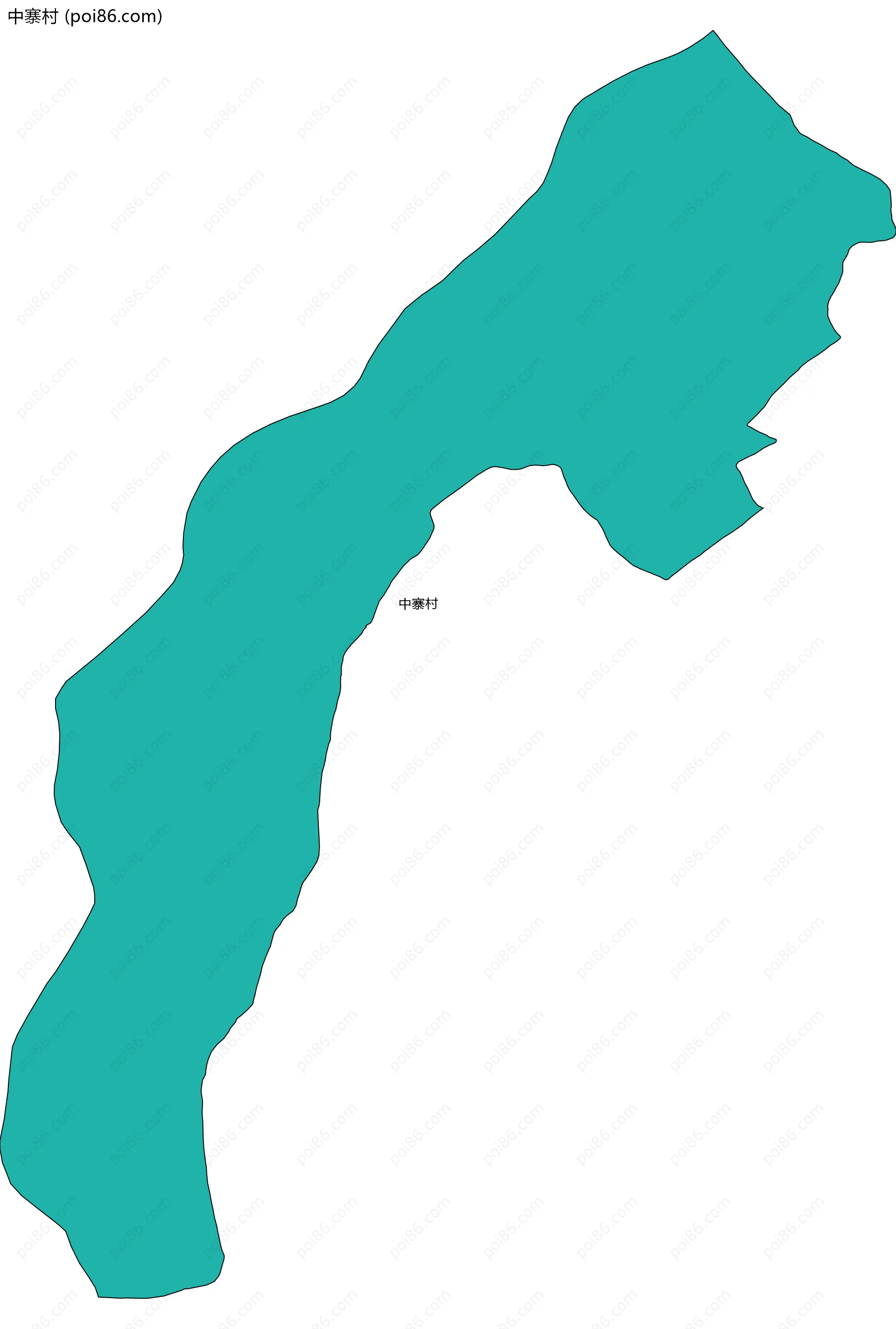 中寨村边界地图