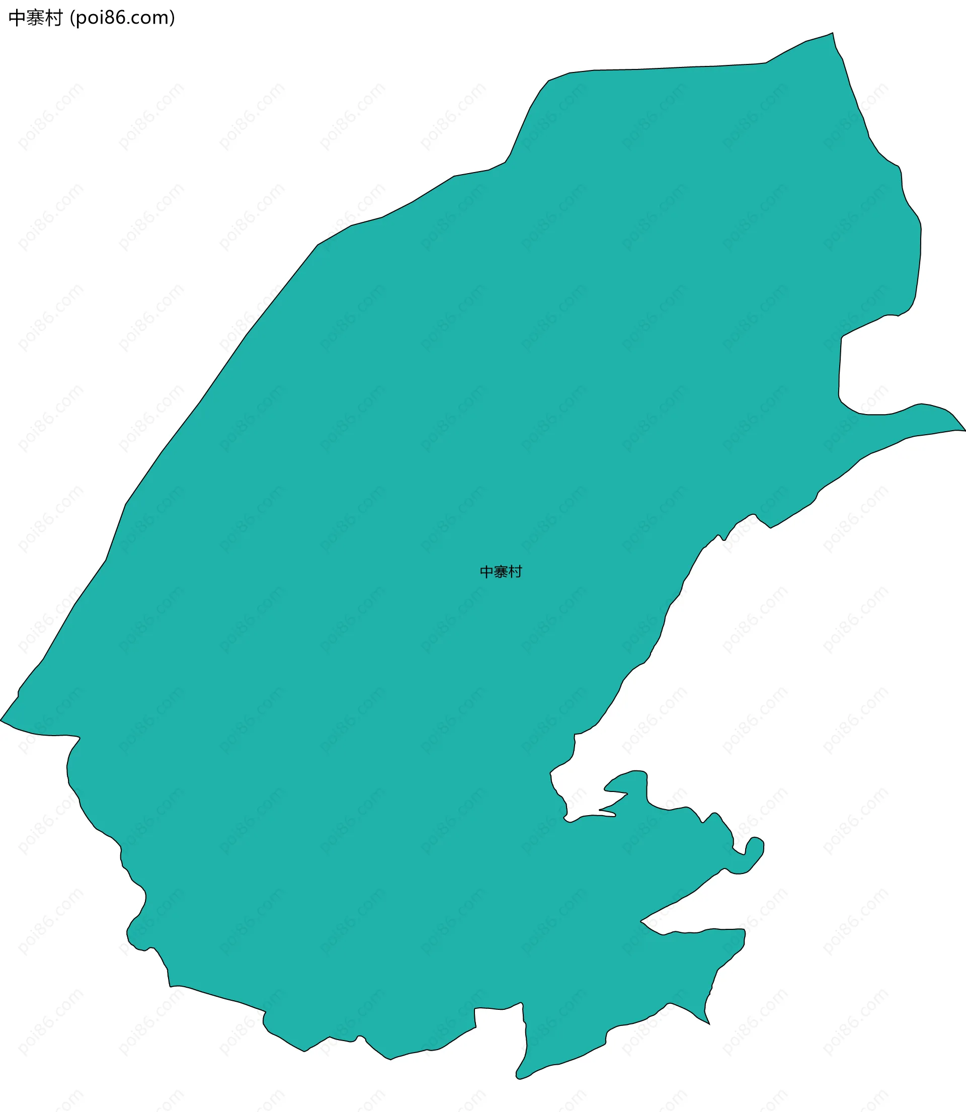 中寨村边界地图