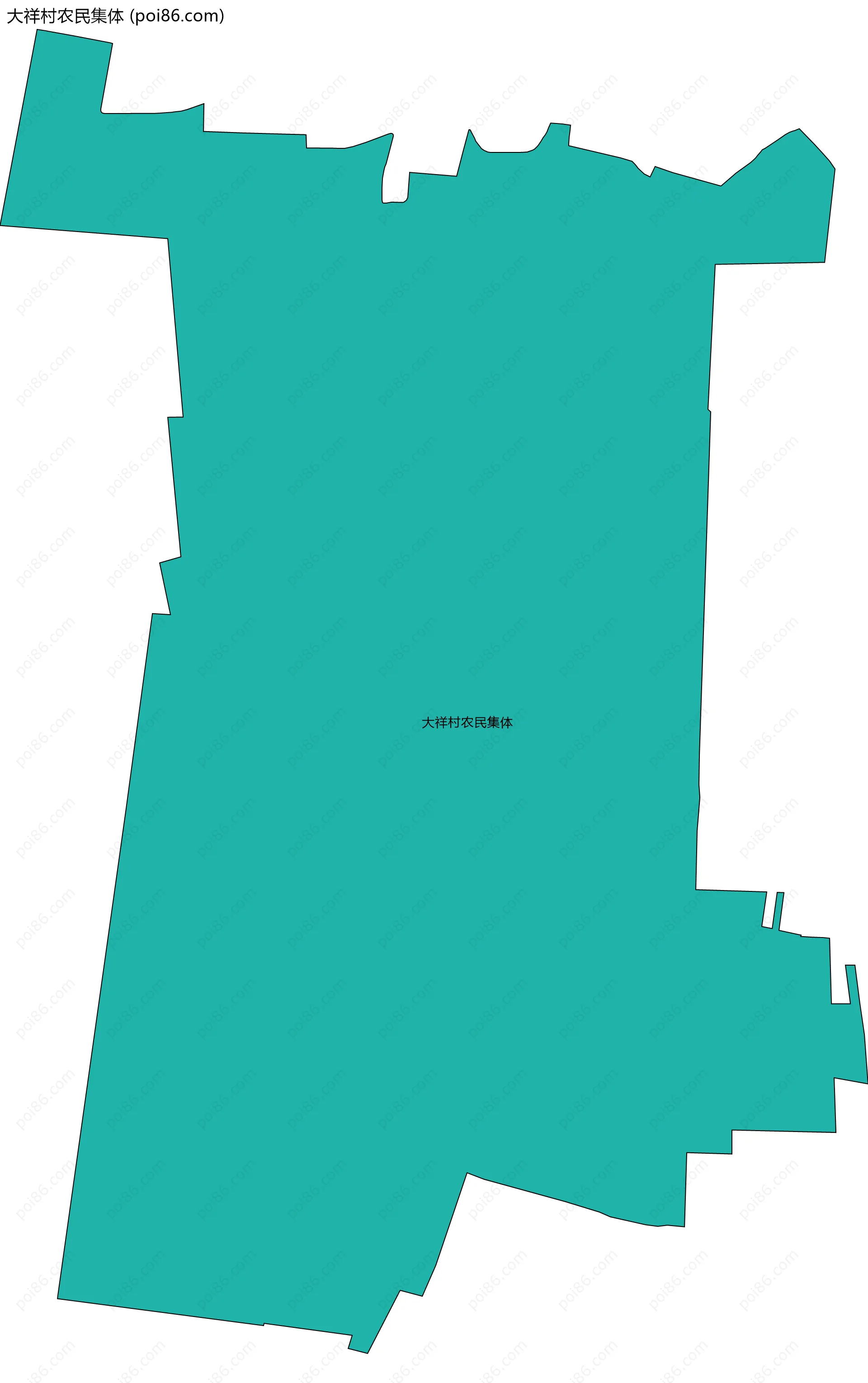 大祥村农民集体边界地图