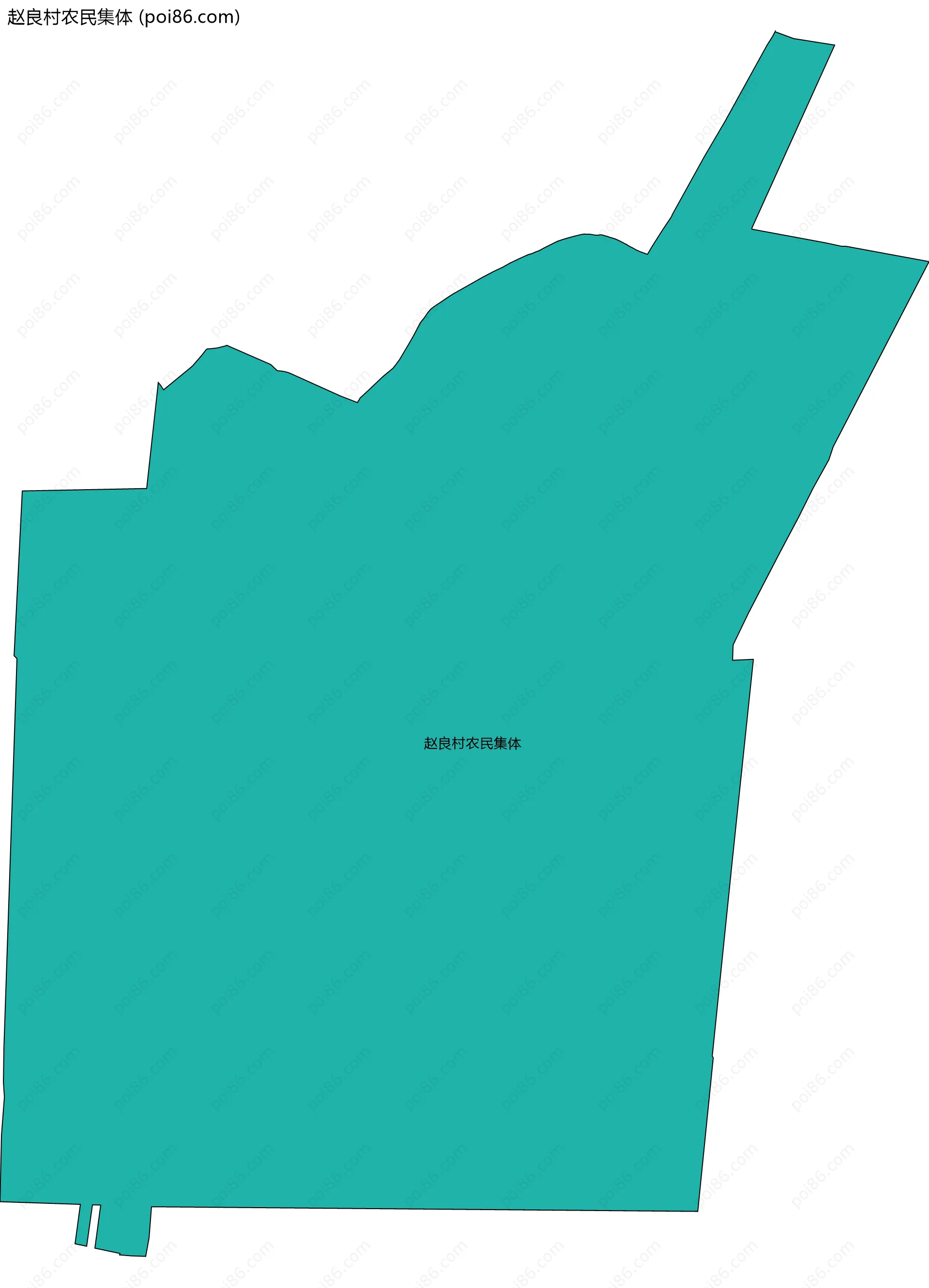 赵良村农民集体边界地图