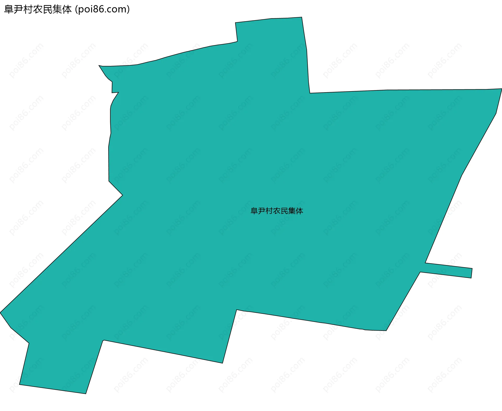 阜尹村农民集体边界地图