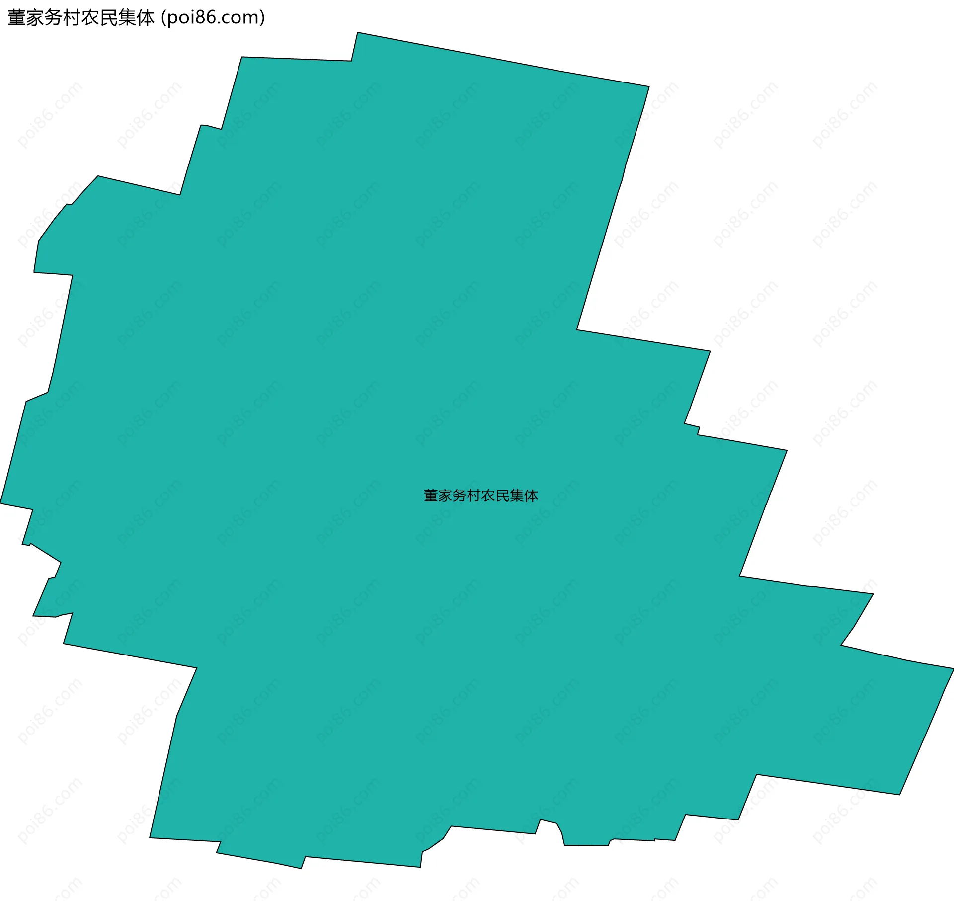董家务村农民集体边界地图