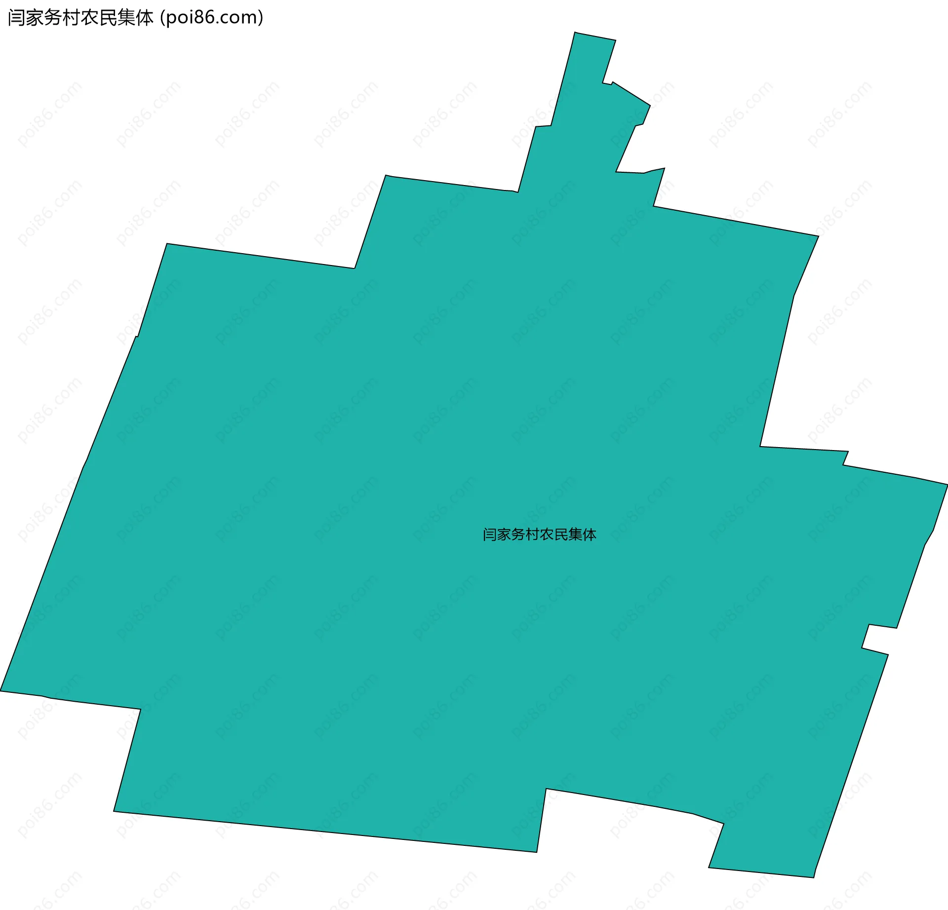 闫家务村农民集体边界地图