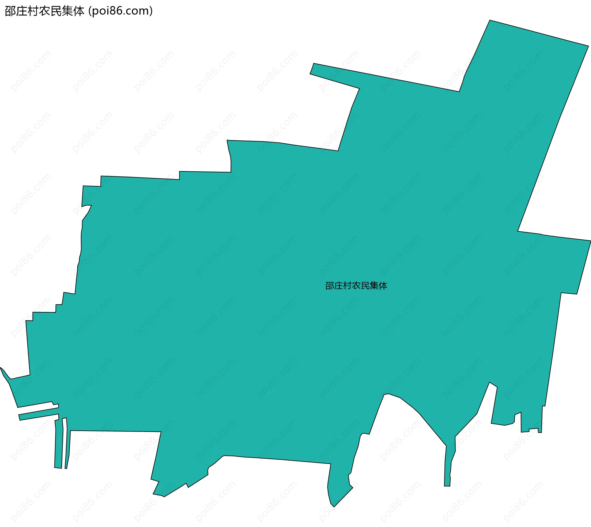 邵庄村农民集体边界地图