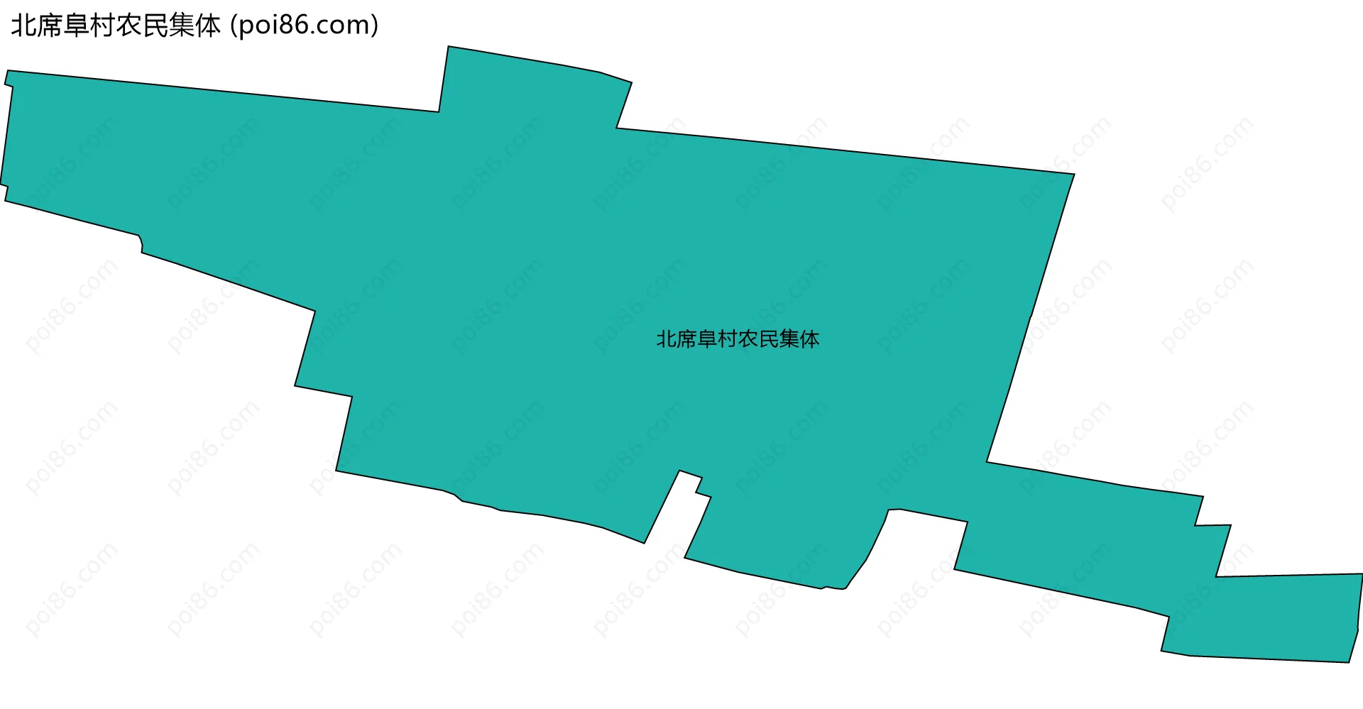北席阜村农民集体边界地图
