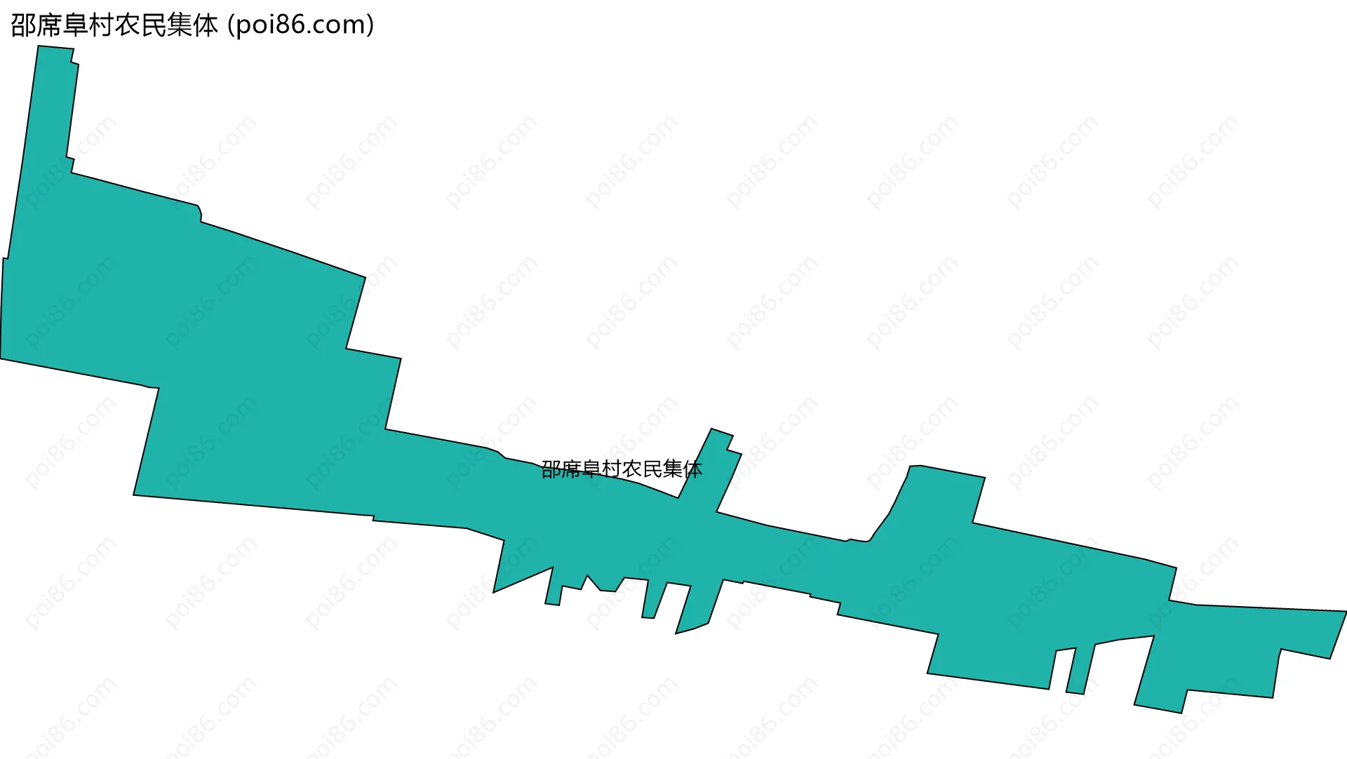 邵席阜村农民集体边界地图