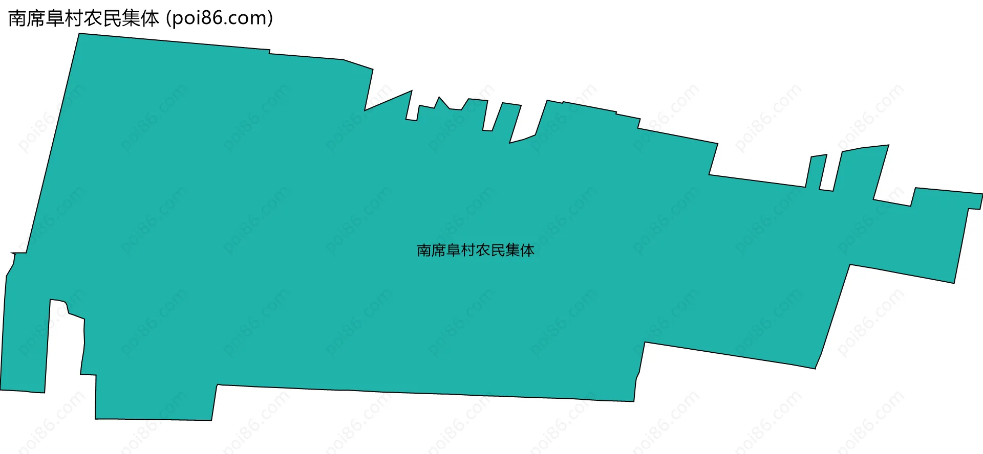 南席阜村农民集体边界地图
