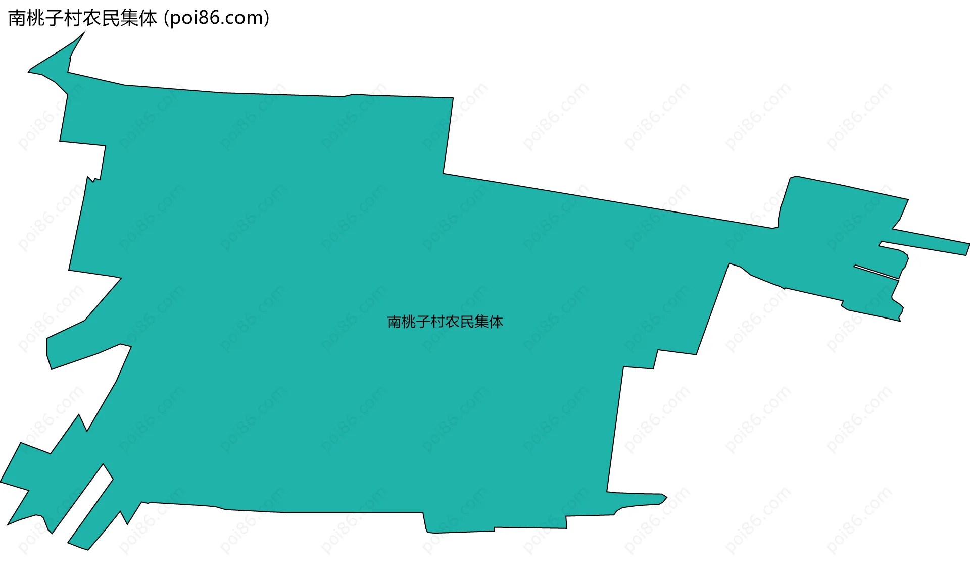 南桃子村农民集体边界地图