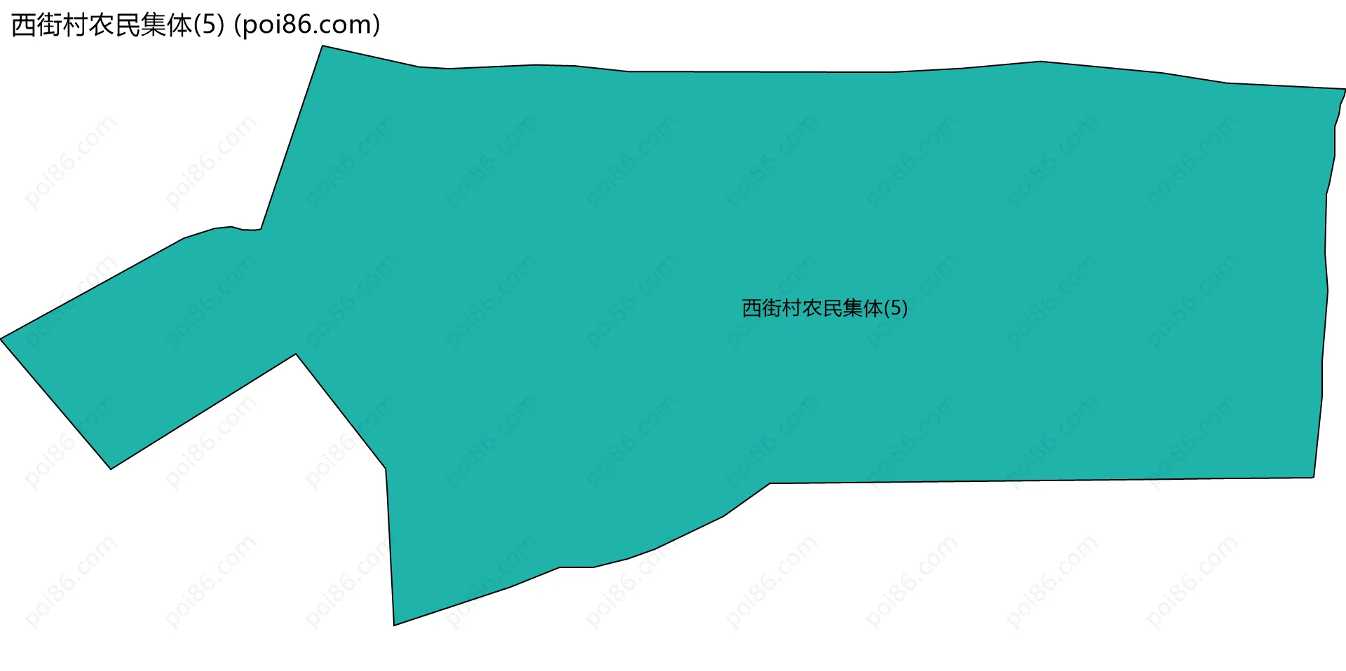 西街村农民集体(5)边界地图