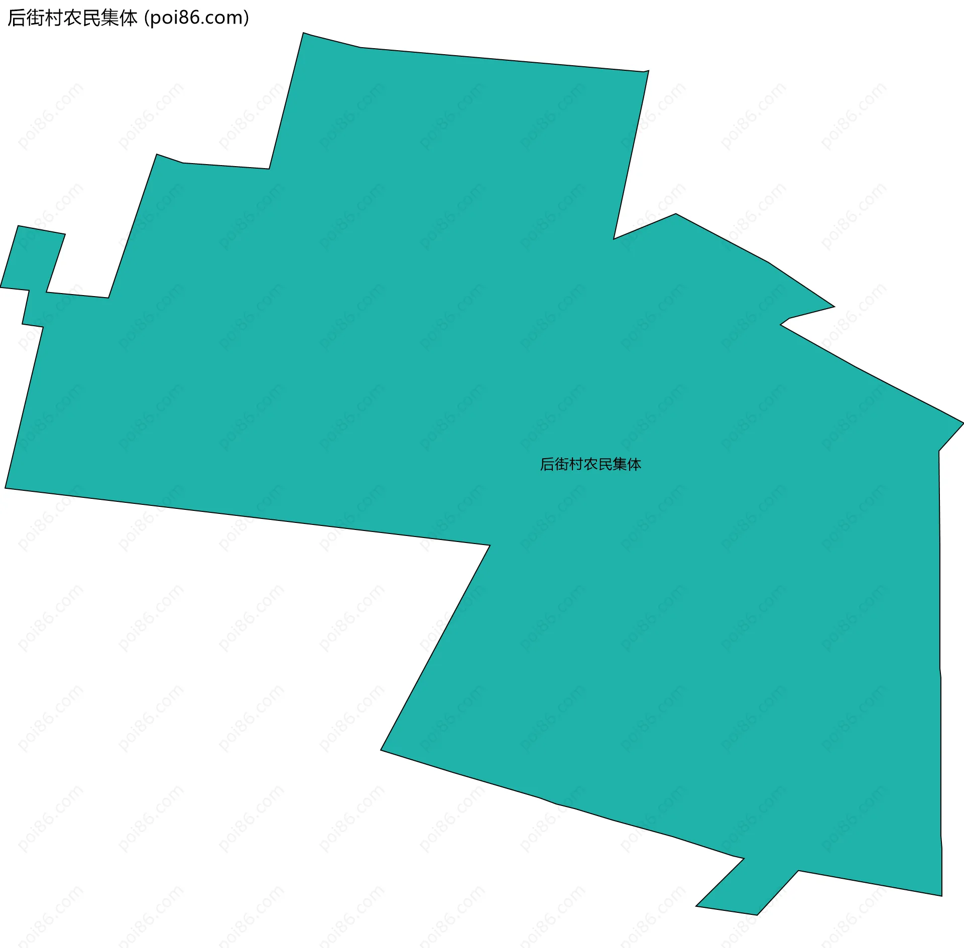 后街村农民集体边界地图