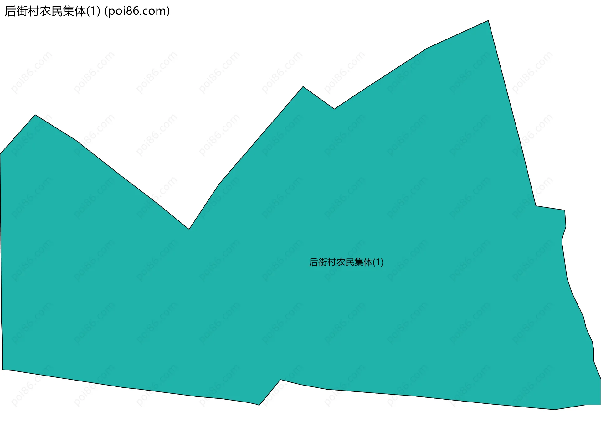 后街村农民集体(1)边界地图