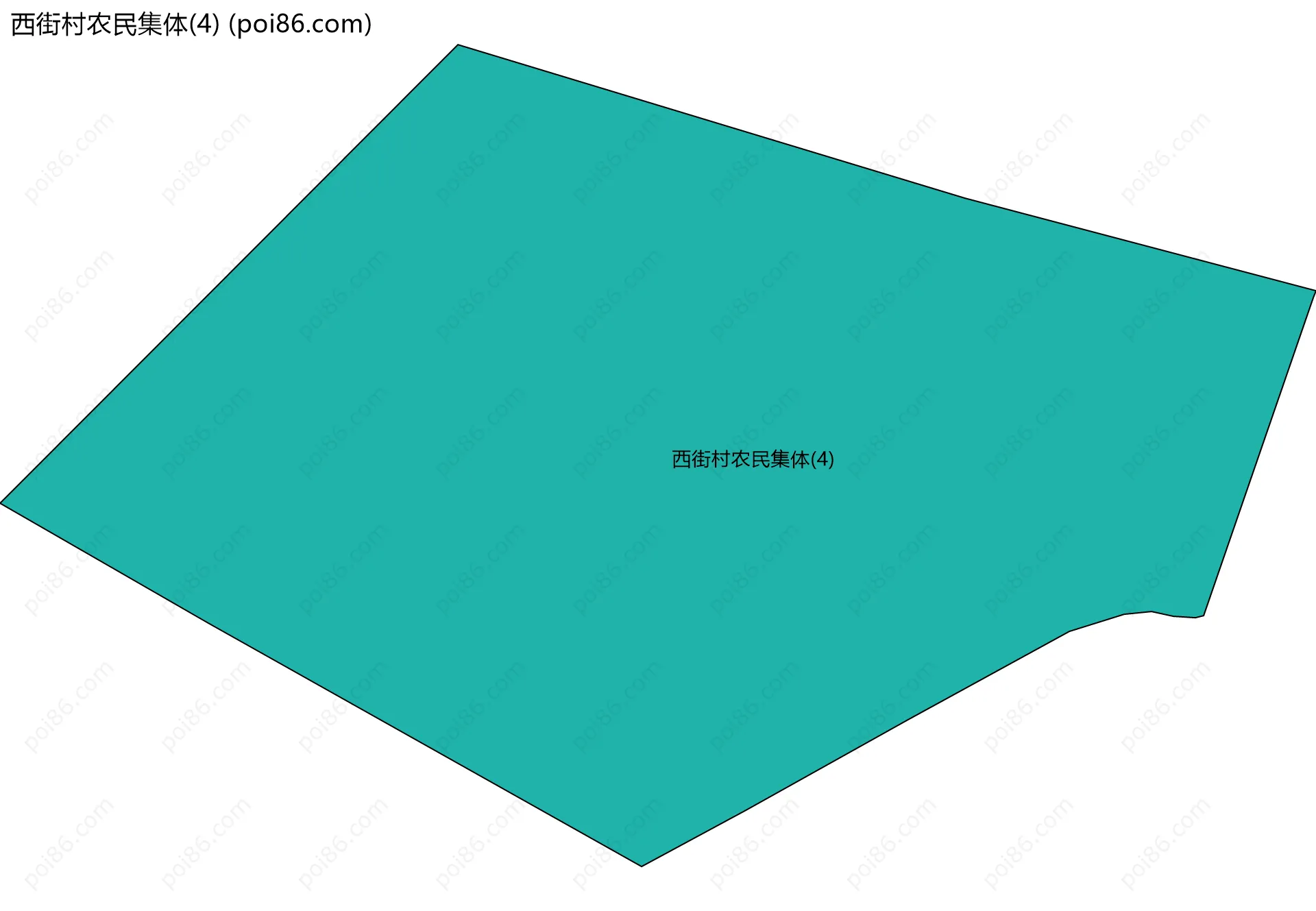西街村农民集体(4)边界地图