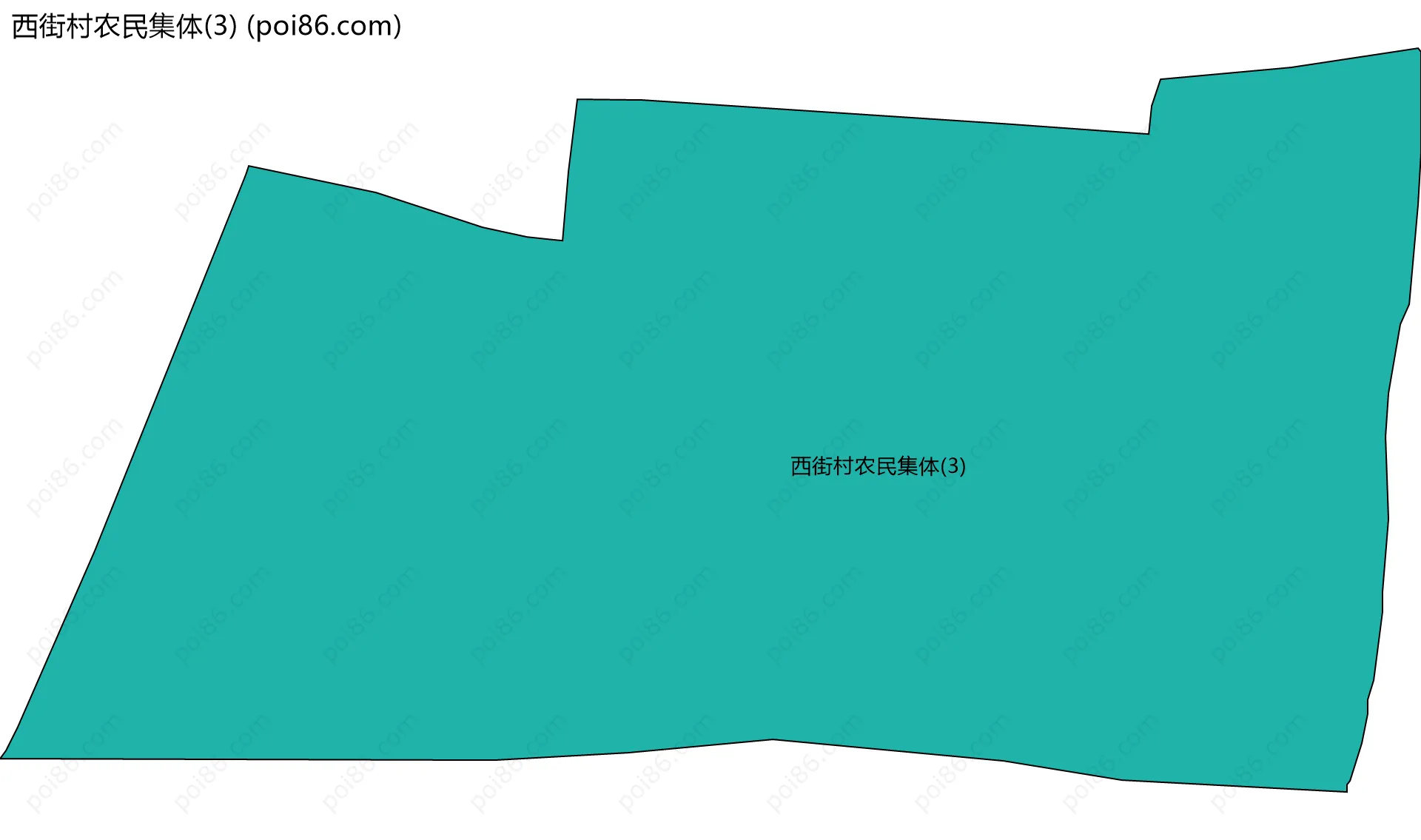 西街村农民集体(3)边界地图