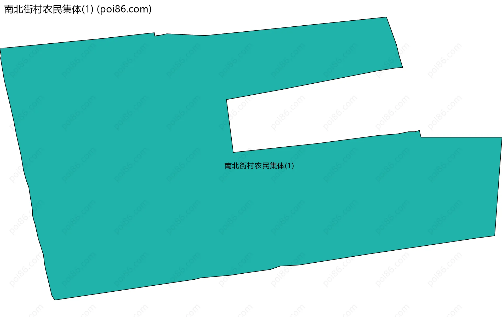 南北街村农民集体(1)边界地图