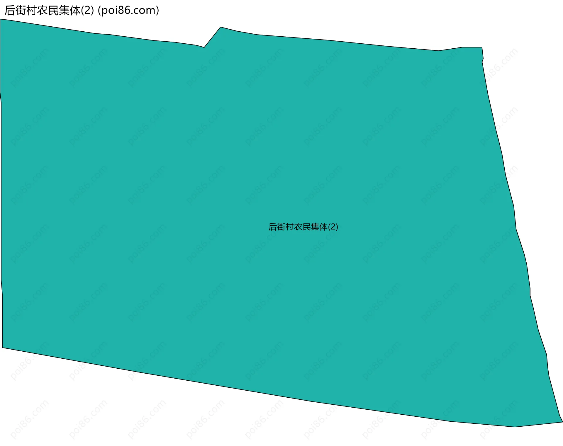 后街村农民集体(2)边界地图