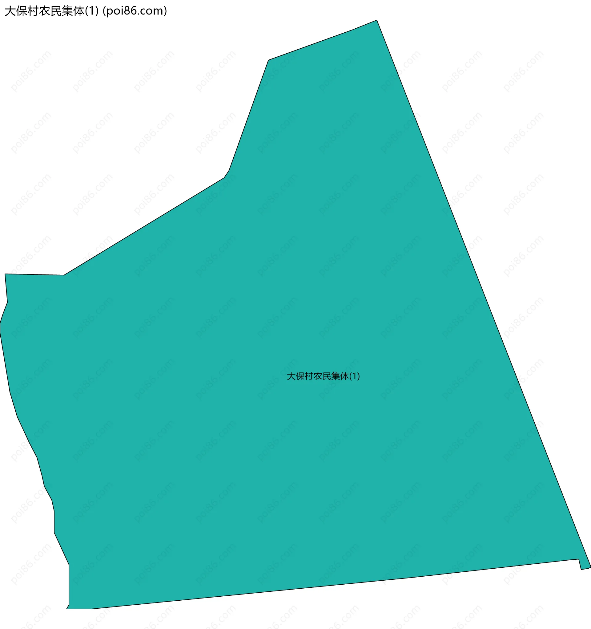 大保村农民集体(1)边界地图