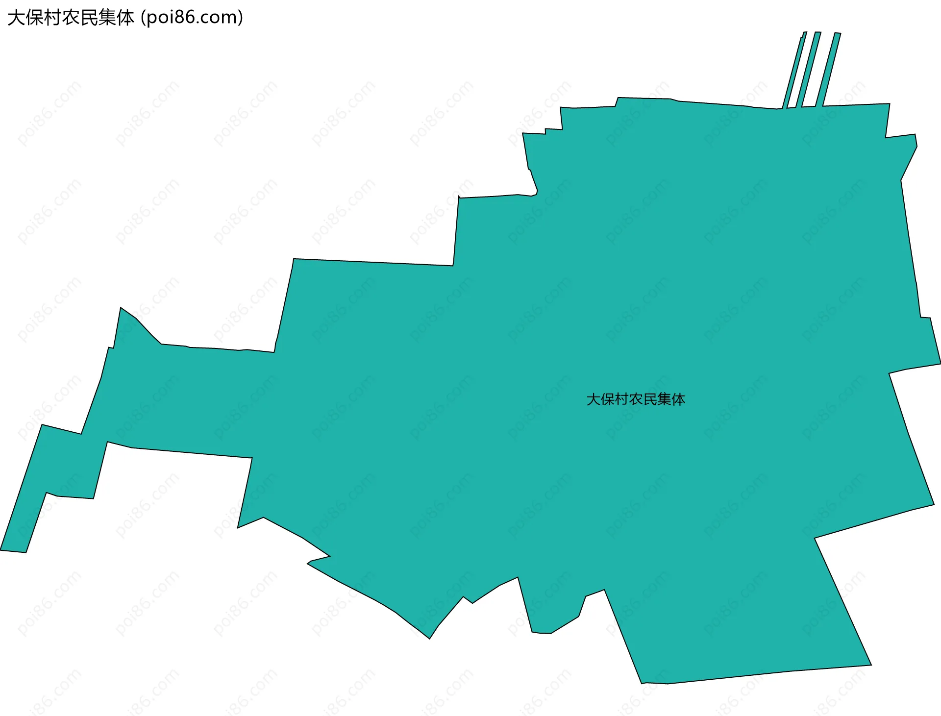 大保村农民集体边界地图
