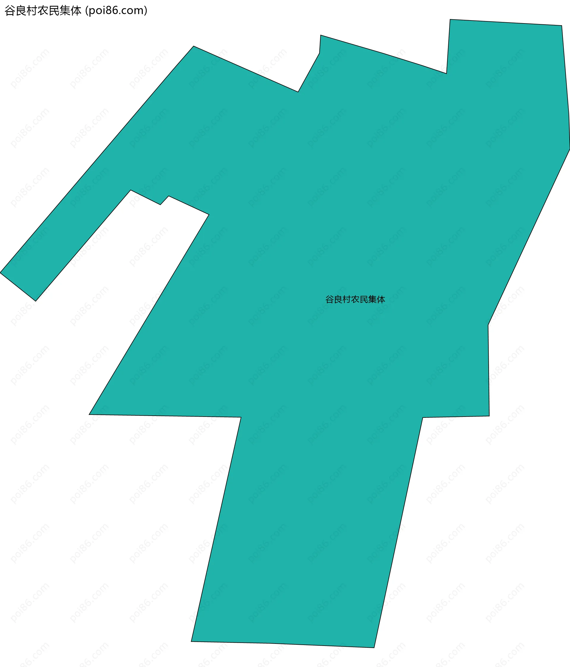 谷良村农民集体边界地图