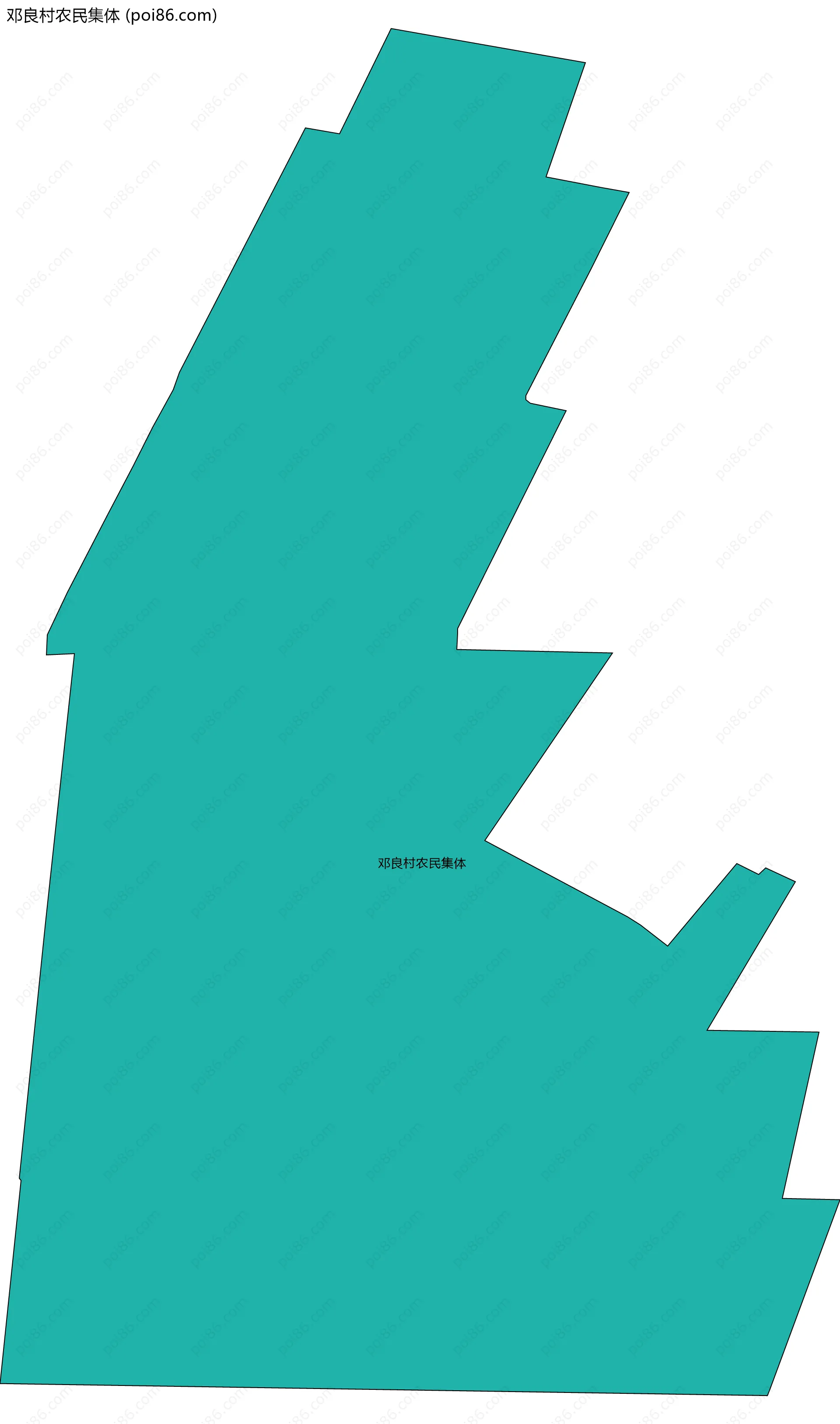 邓良村农民集体边界地图