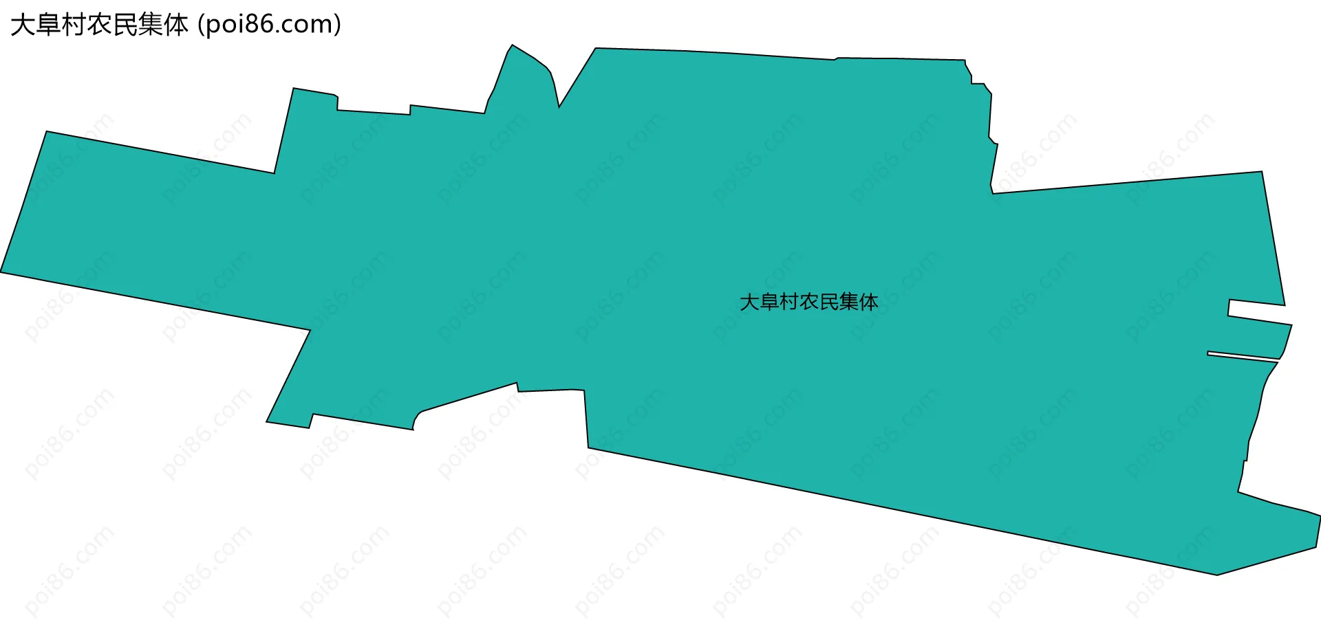 大阜村农民集体边界地图