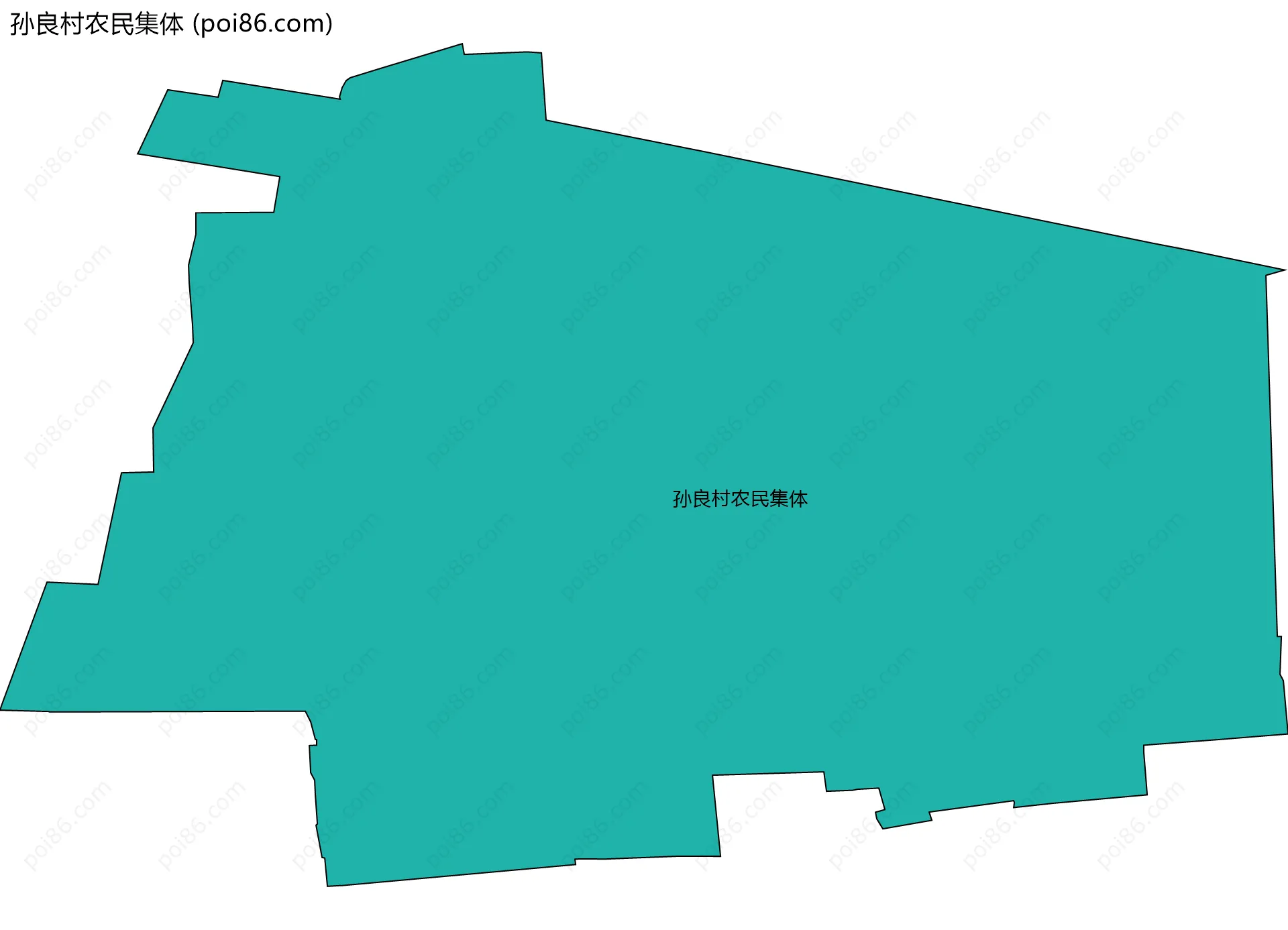 孙良村农民集体边界地图