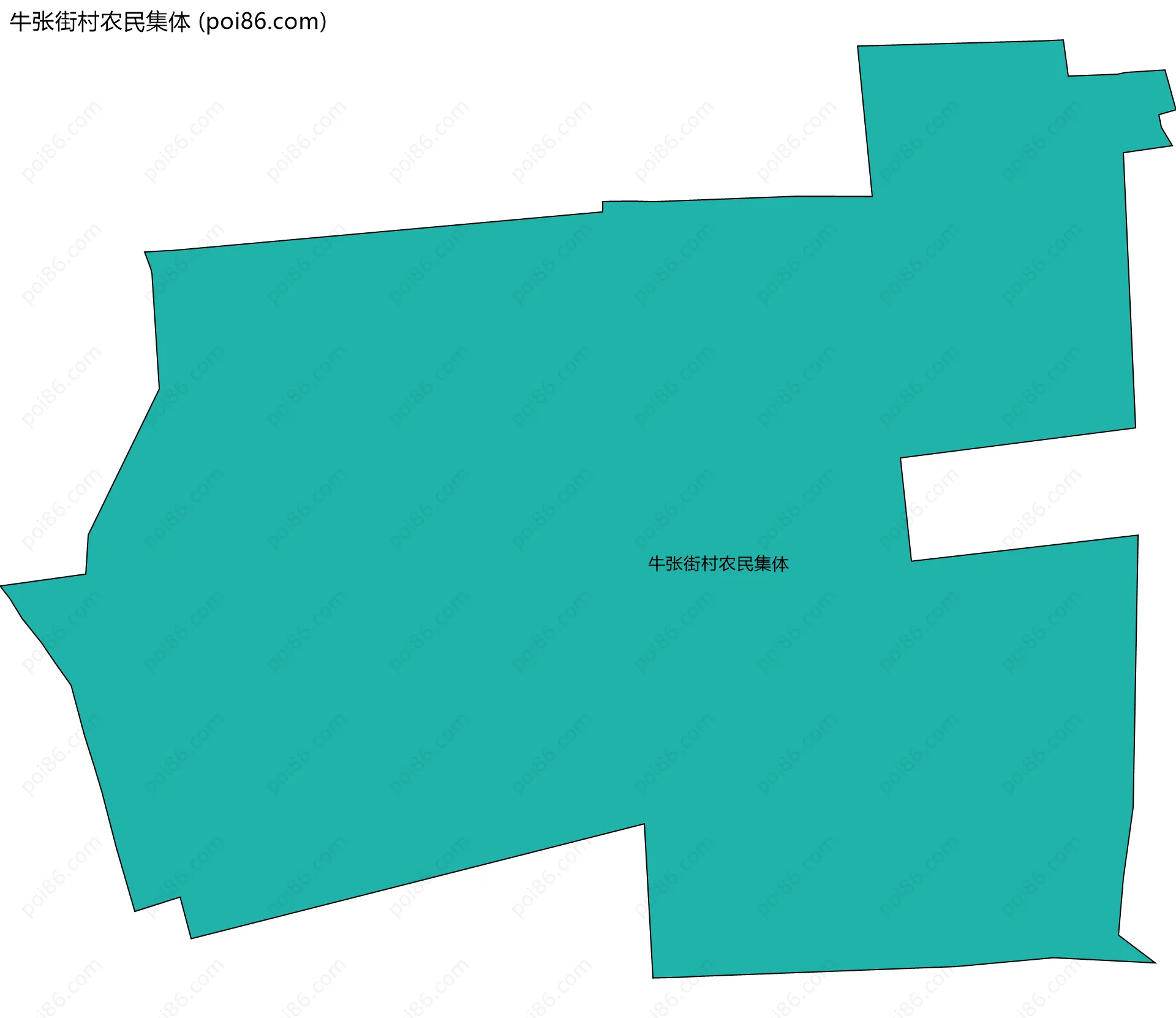 牛张街村农民集体边界地图