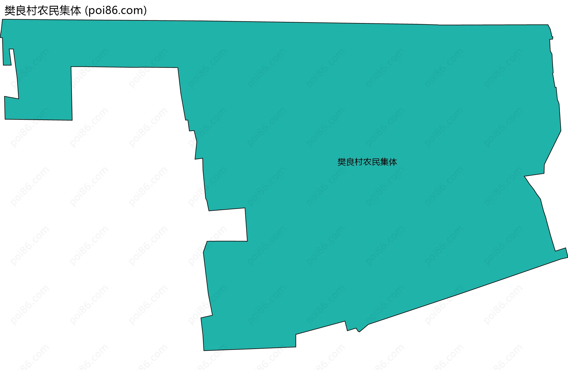 樊良村农民集体边界地图