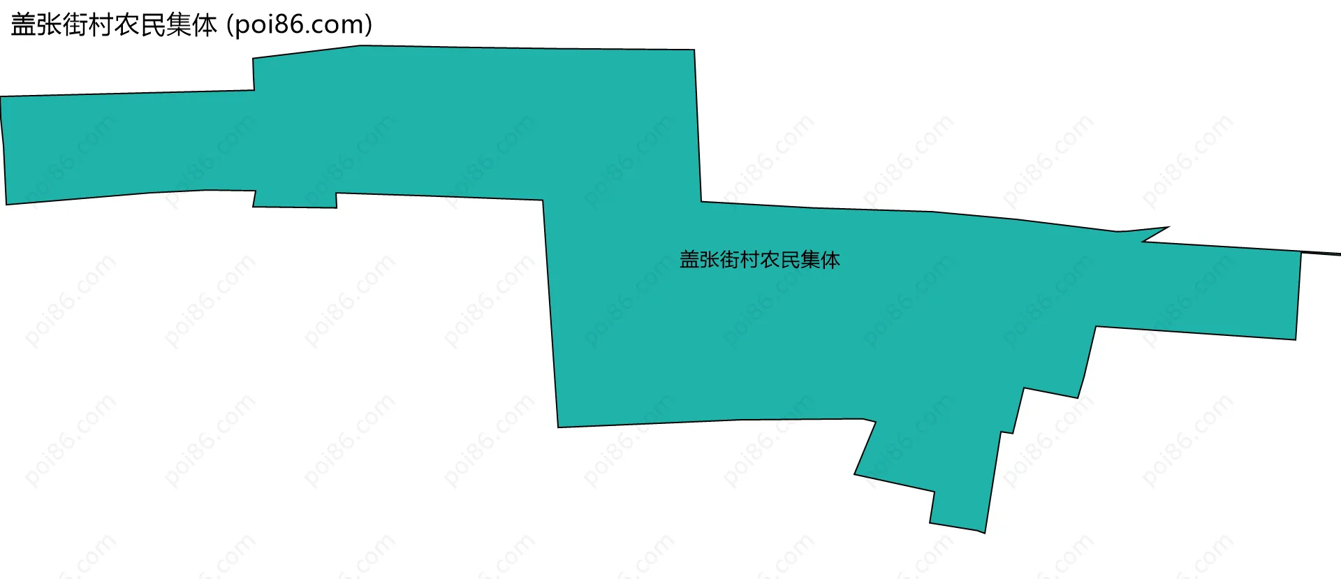 盖张街村农民集体边界地图