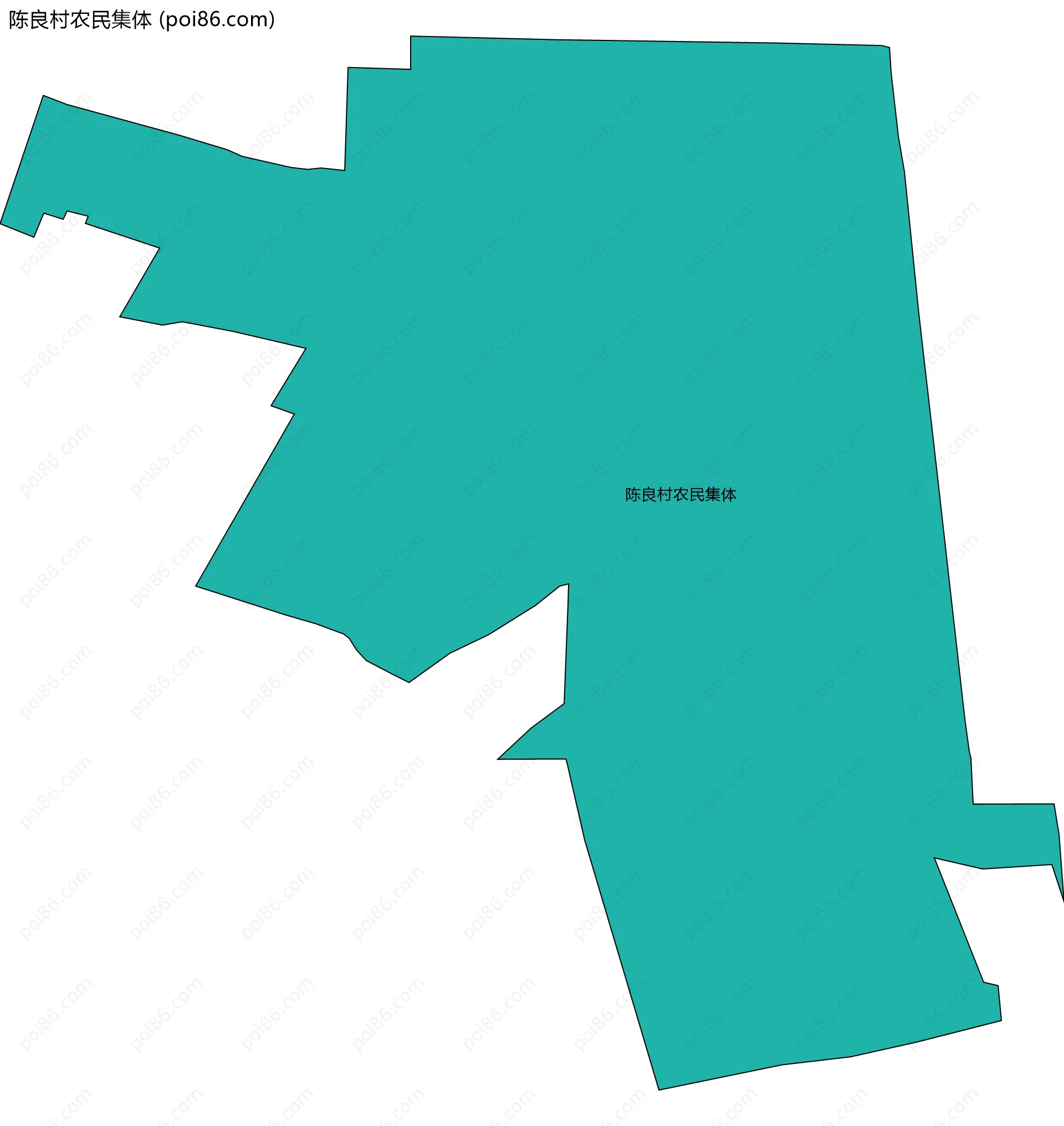 陈良村农民集体边界地图