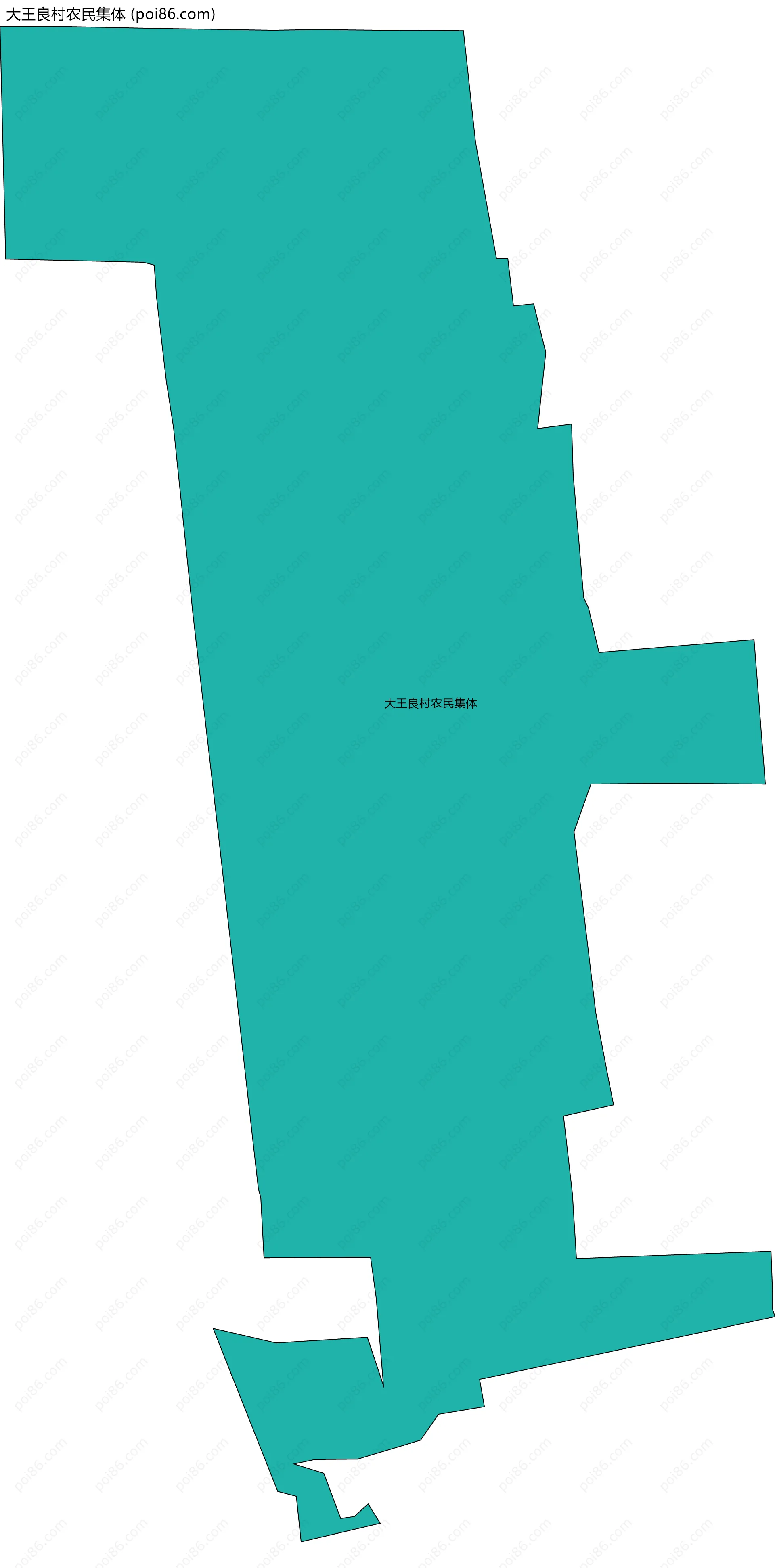 大王良村农民集体边界地图