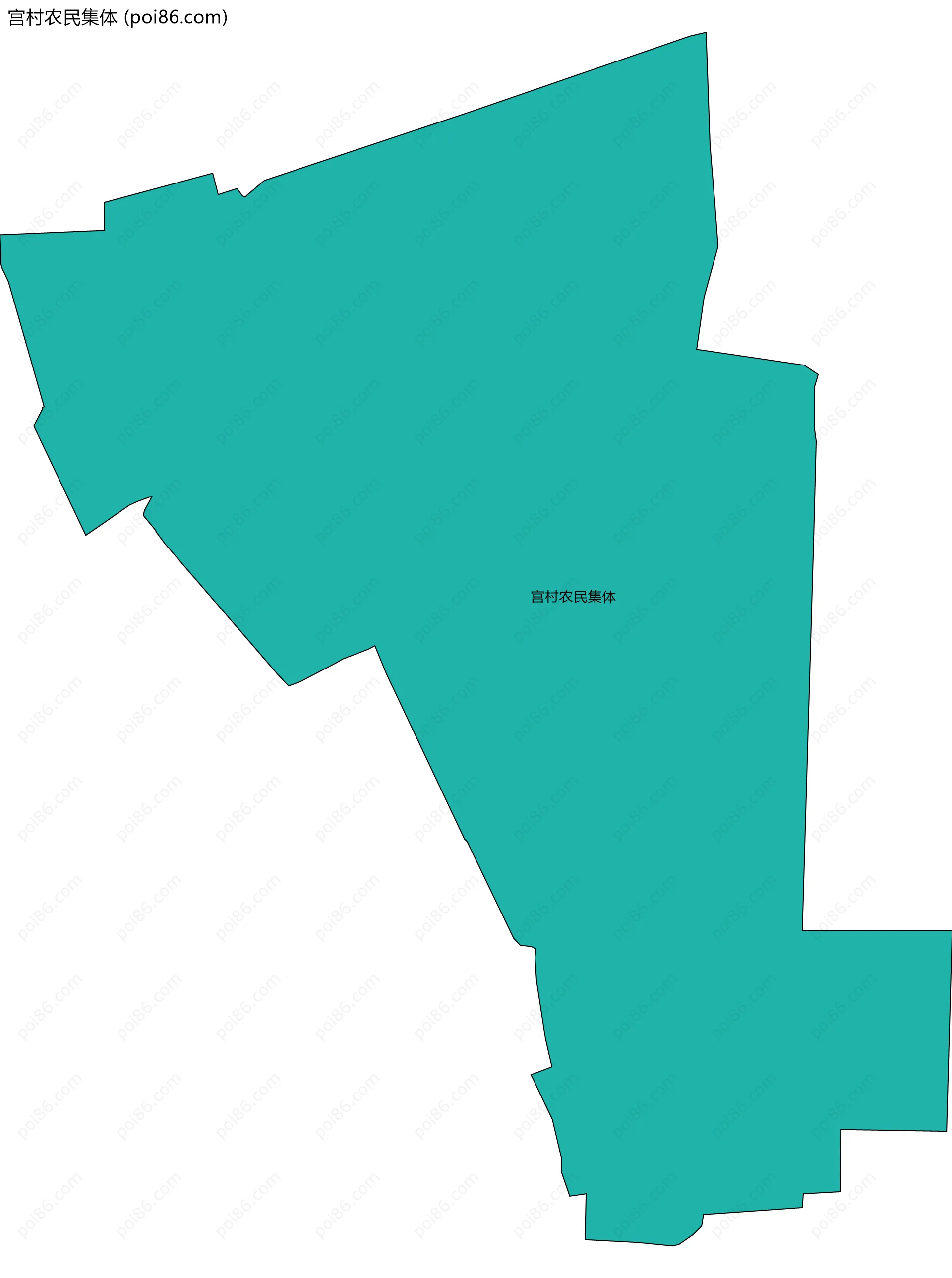 宫村农民集体边界地图