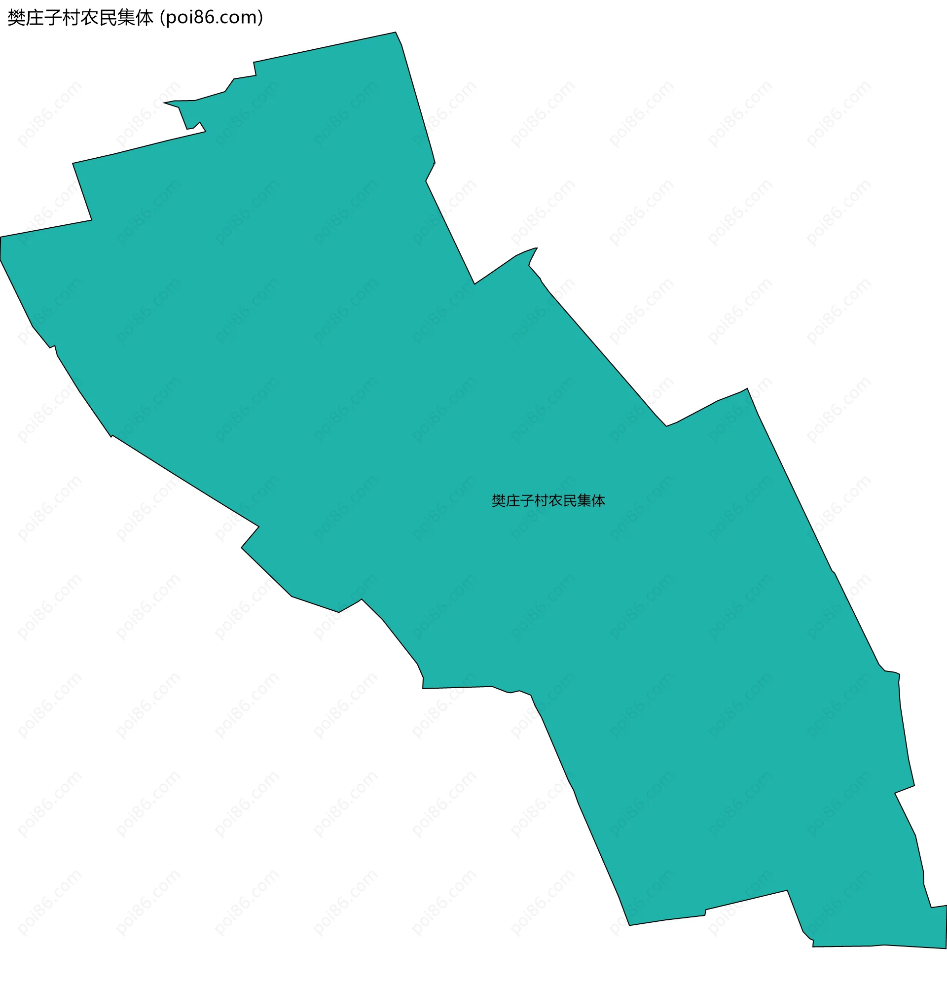 樊庄子村农民集体边界地图