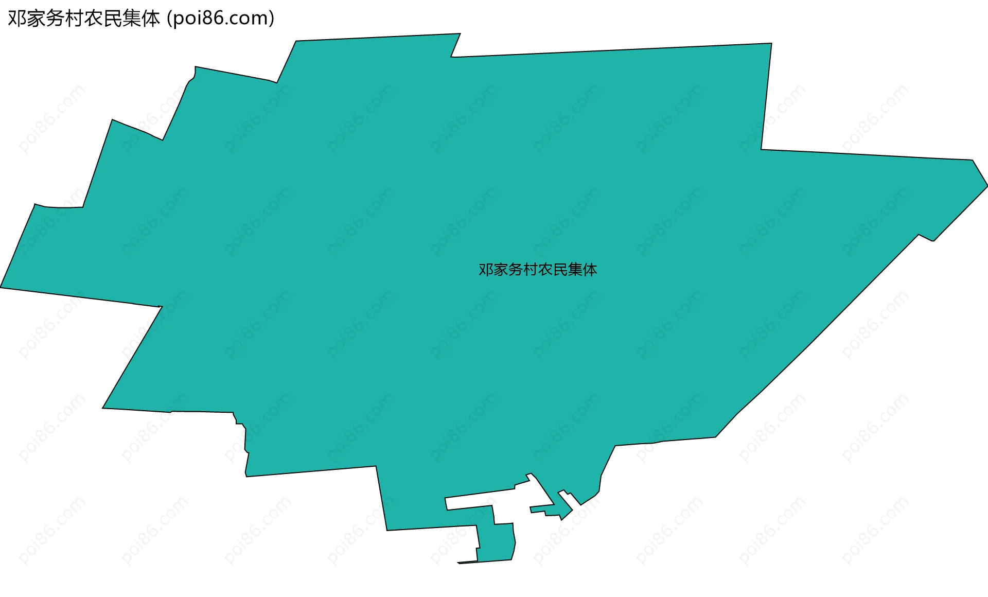 邓家务村农民集体边界地图