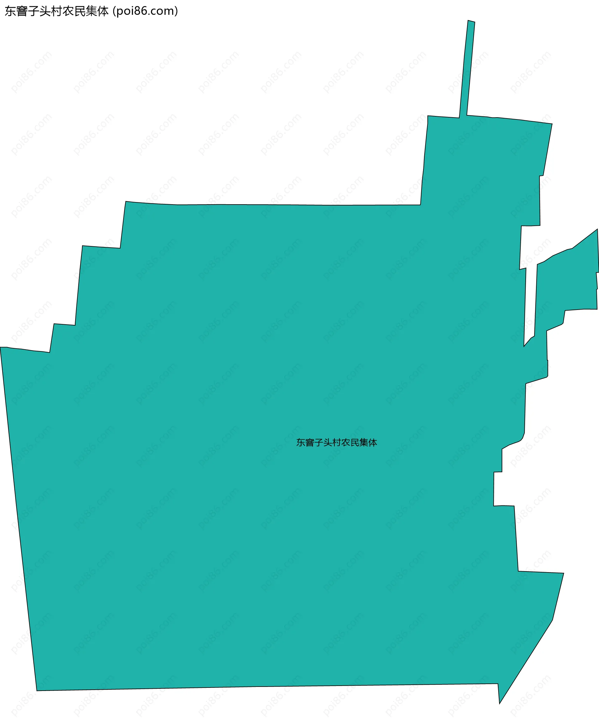 东窨子头村农民集体边界地图