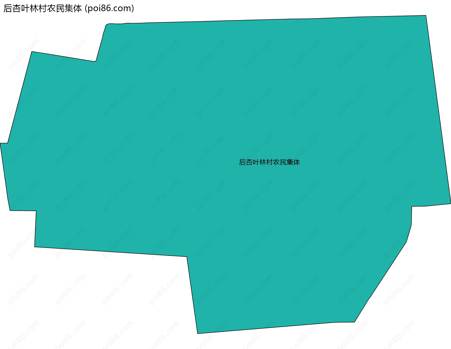 后杏叶林村农民集体边界地图