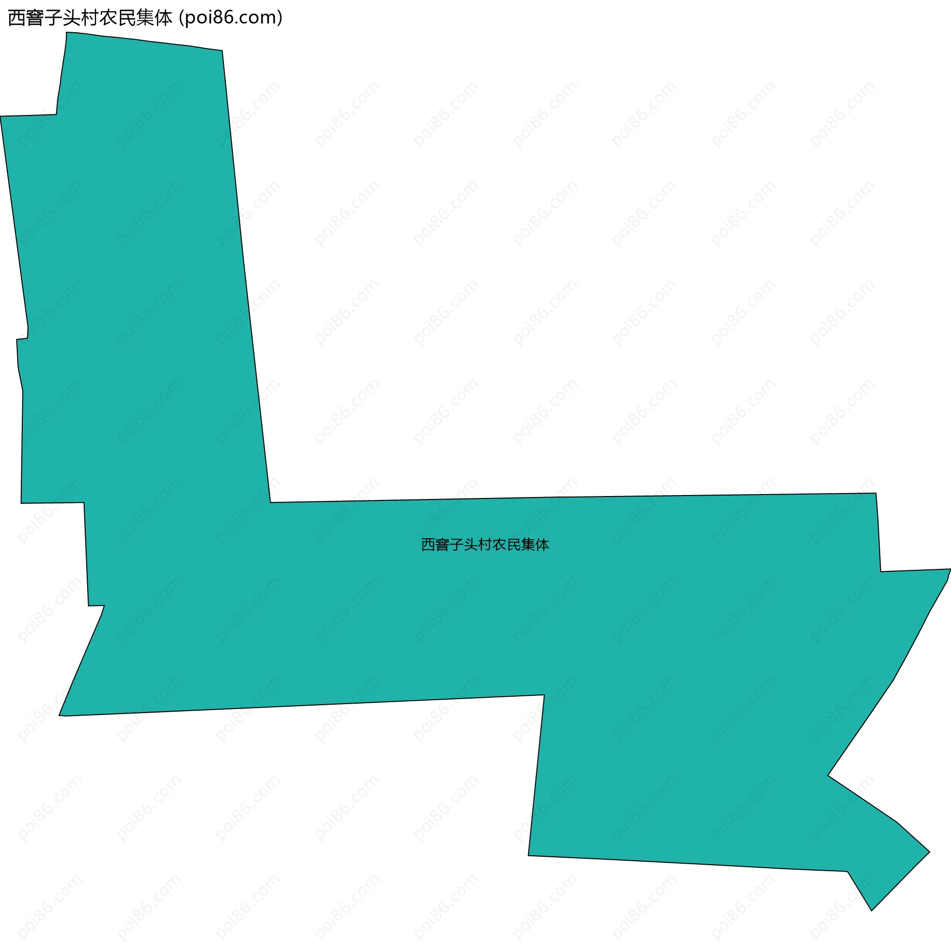 西窨子头村农民集体边界地图