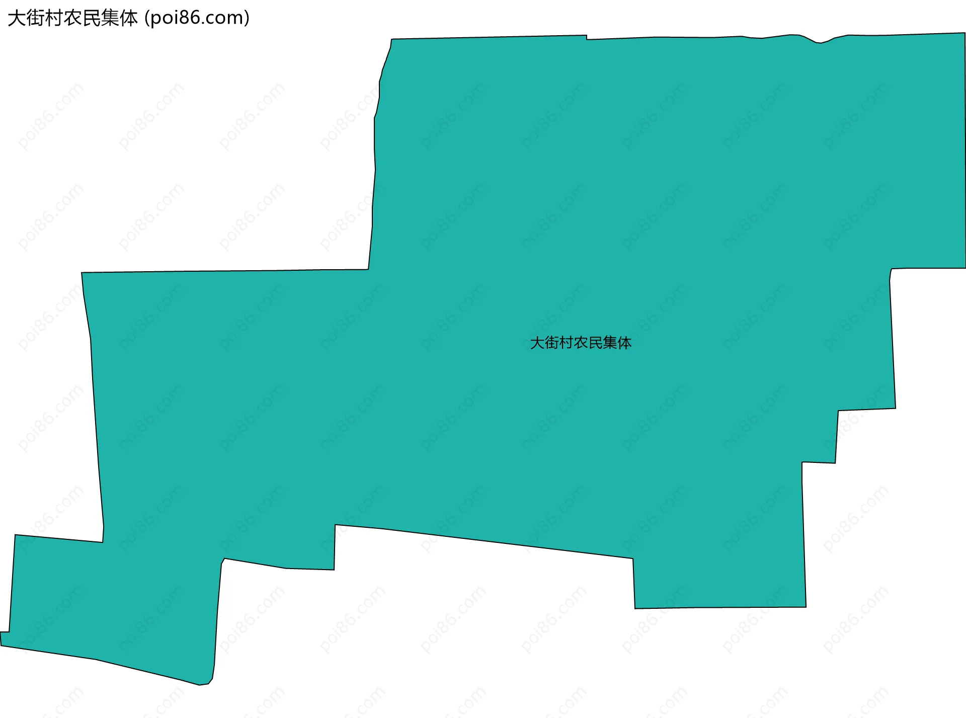 大街村农民集体边界地图